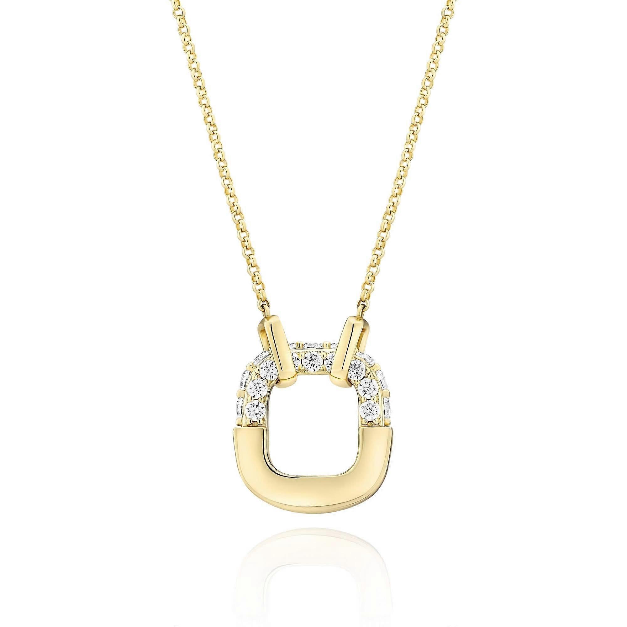 Gold Plated Maratea Necklace SJ-N2453-CZ-YG