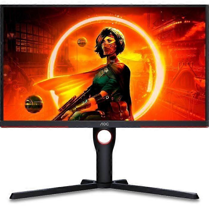 Gaming PC Monitor - AOC - 24.5" - FHD - 240Hz - Fast VA Panel - 1ms - Height Adjustable - 25G3ZM/BK