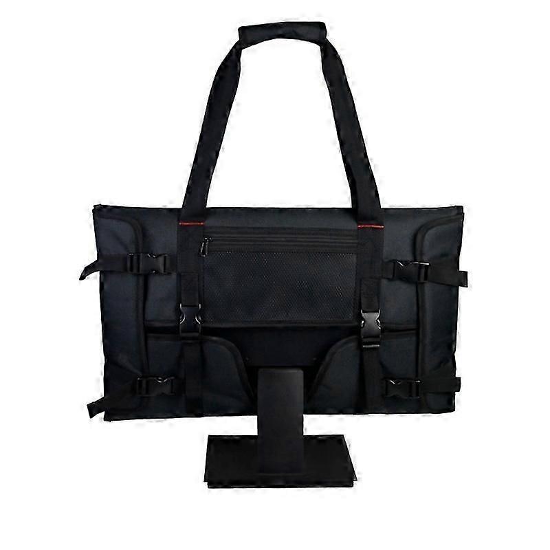Exquisite Carrying Bag For 21" Lcd Screens And Monitors, With Padded Velvet Liningblack
