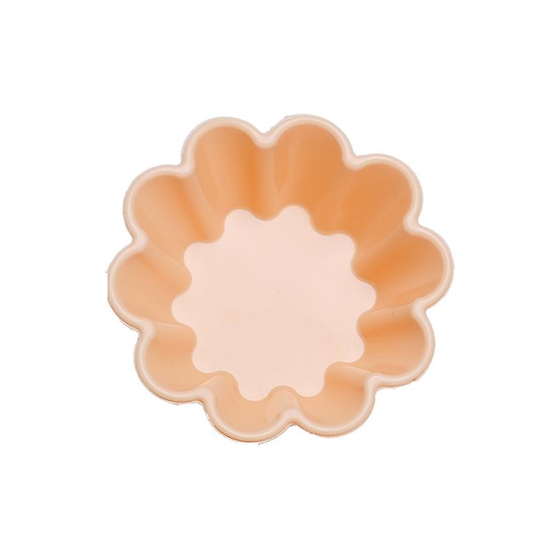 Creative DIY Silicone Cake Cup Muffin Cup Baking Mold,Style: Flower-shaped (Macron Pink)