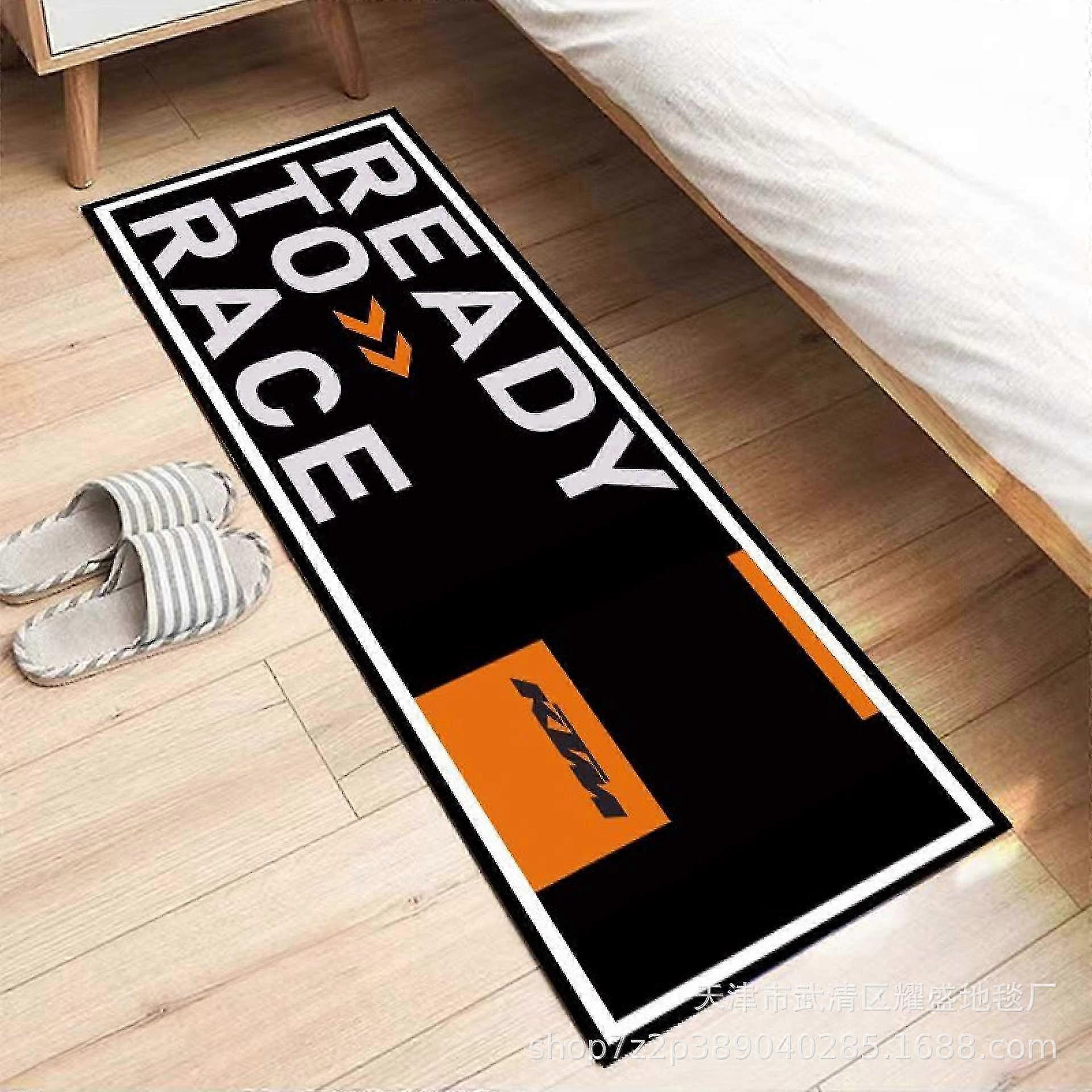 Motorcycle display carpet for KTM and custom motorcycles, display and pit mat, washable non-slip garage and showroom carpet (50160cm)