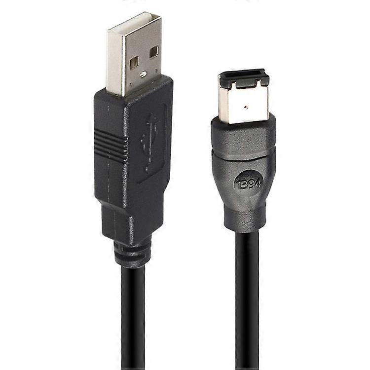 JUNSUNMAY 1.8m Firewire IEEE 1394 6 Pin Male to USB 2.0 Male Adapter Converter Cable