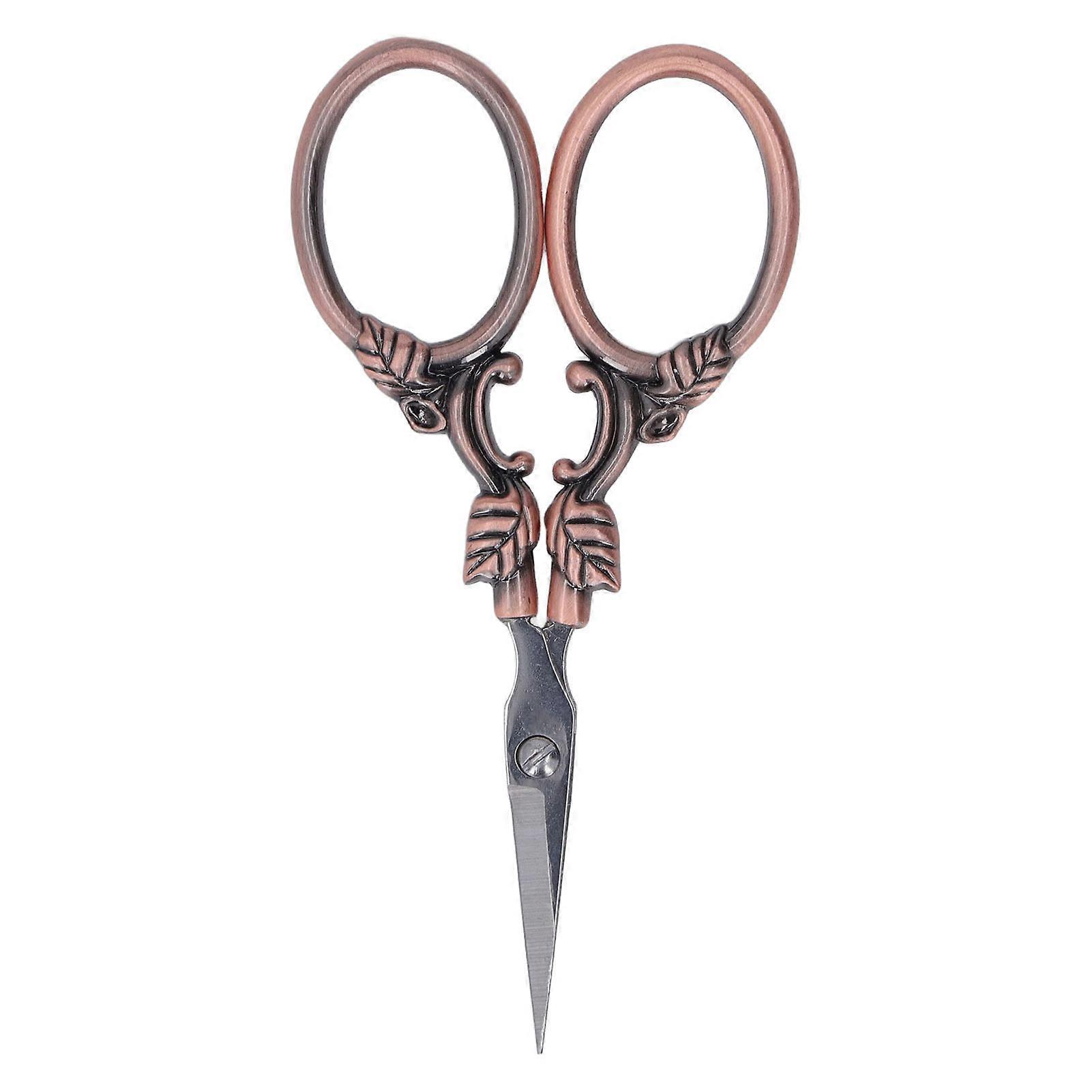 Embroidery Scissors Portable Vintage Antique Pocket Stainless Steel Craft Scissors for Embroidery Cross Stitch Sewing
