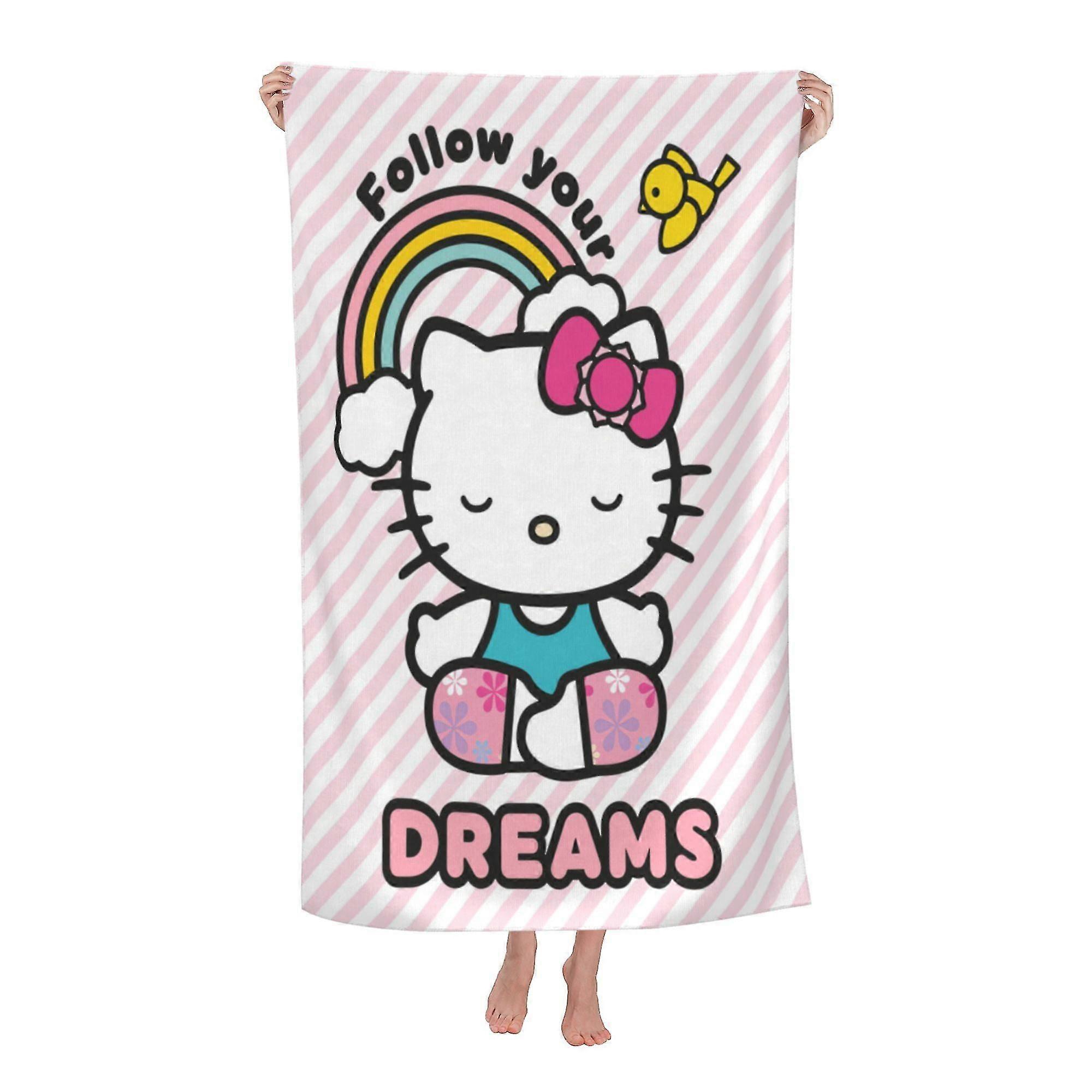 Hello Kitty Beach Towel, Large Microfiber Bath Towel