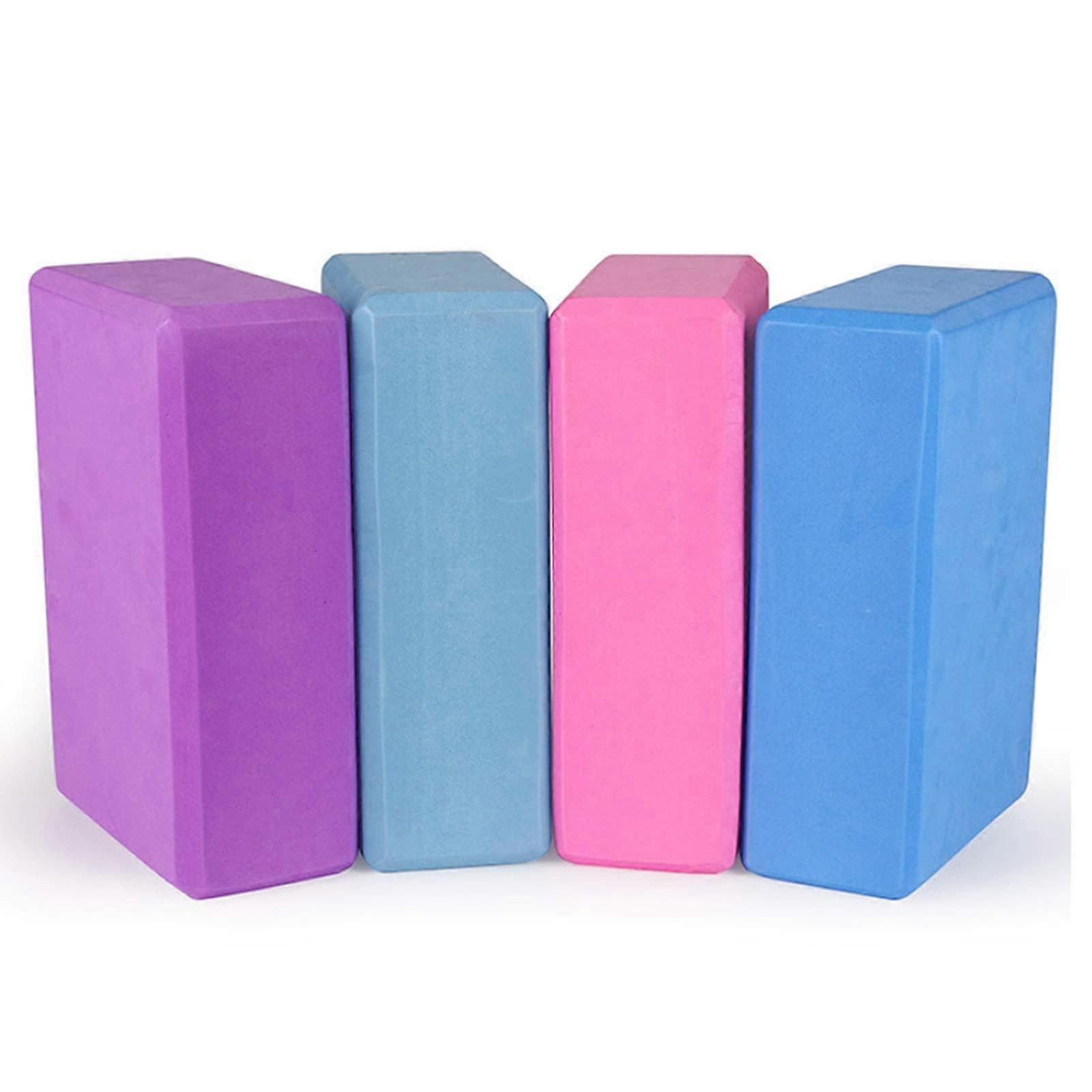 Yoga Blocks 9''x6'' S3, 4-Pack High-Density Foam Blocks for Yoga, Pilates, and Meditation, Lightweight and Durable