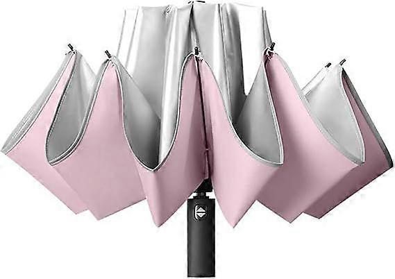 Windproof Reverse Umbrella 99% UV Protectionupside down Inverted Foldable Automatic Open and Close Reflective Safety Strip