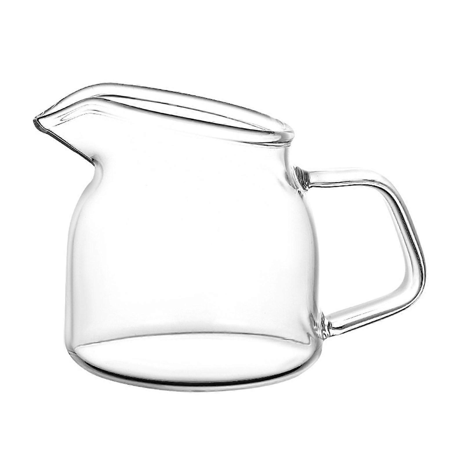 Kleiner Krug aus Borosilikatglas Einfaches Design Transparenter Servierkrug