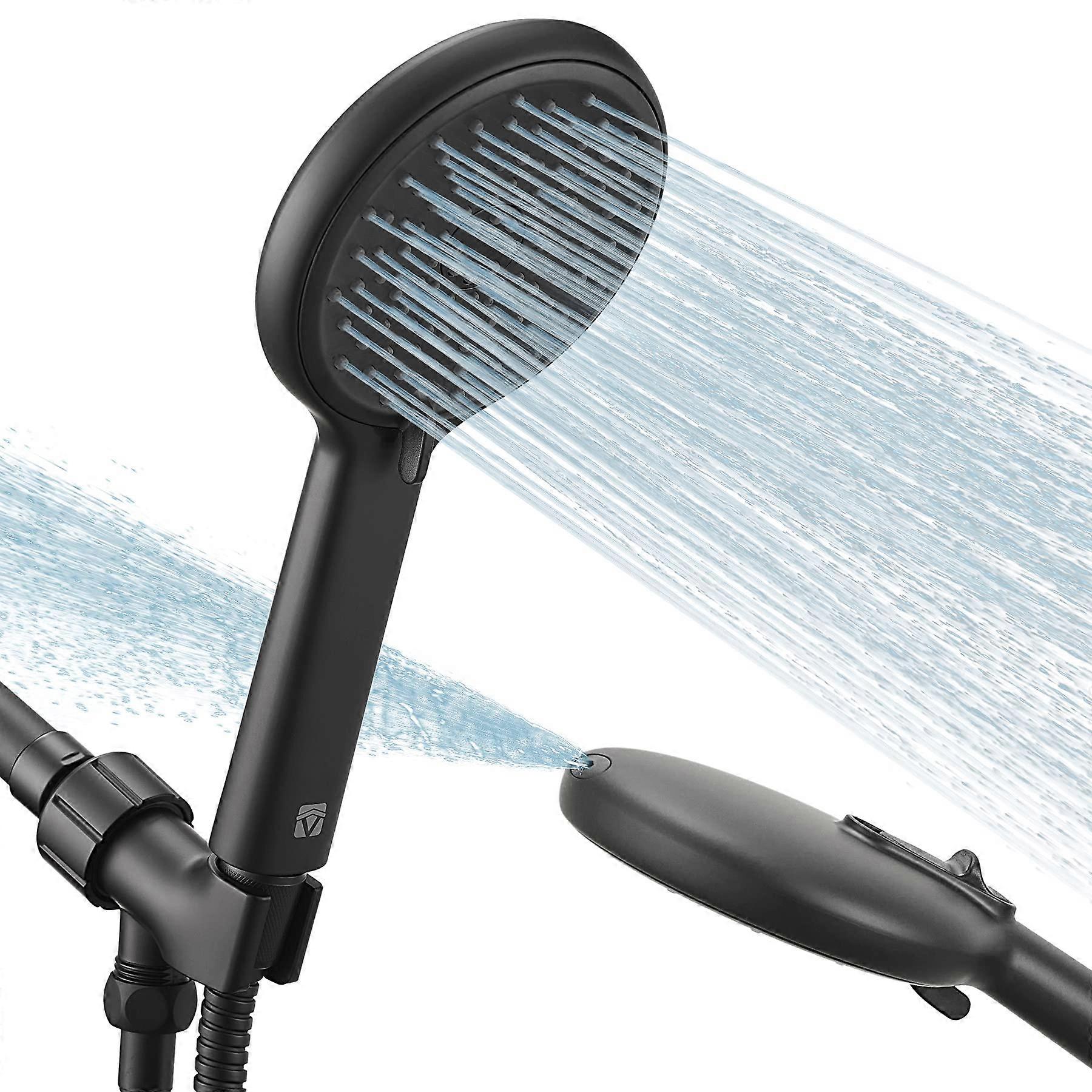 High Pressure Hand Shower Vastone 4 Set Shower Head Kit with Adjustable Settings and Anti-Clog Nozzles