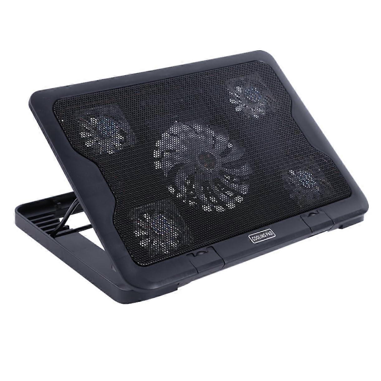 Cooling Pad Laptop Cooler Adjustable Fan Computer Cooler Laptop Cooling Device Laptop Cooler Base Black