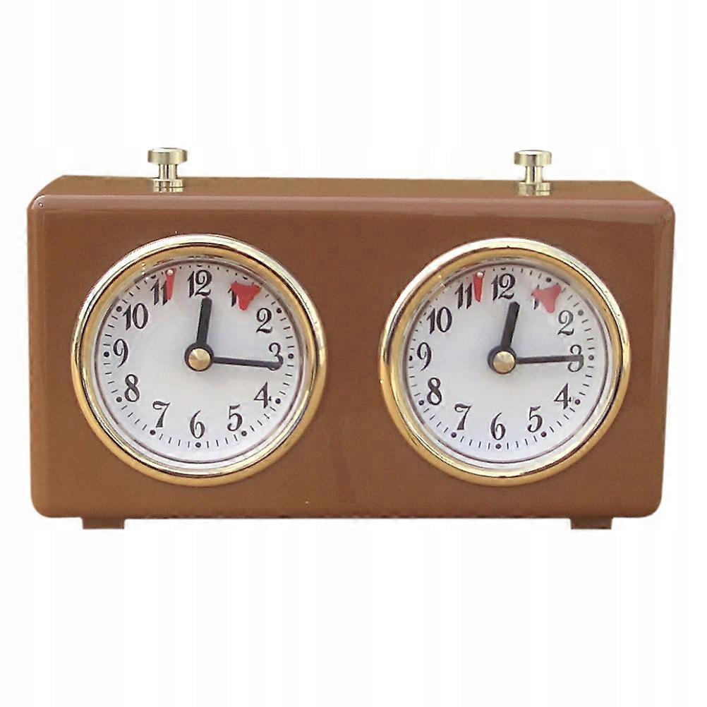 Professional Chess Clock Mechanical Brown