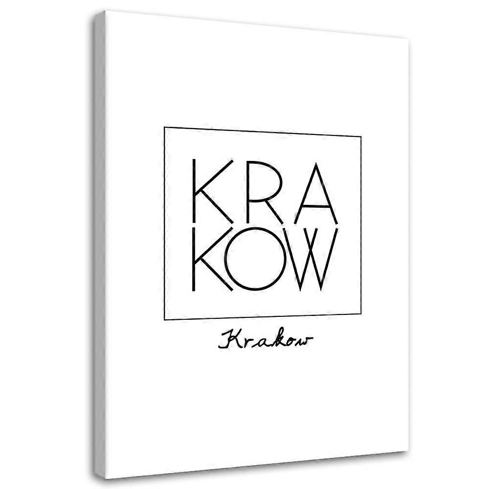 Lienzo, inscripción Cracovia - 60x90