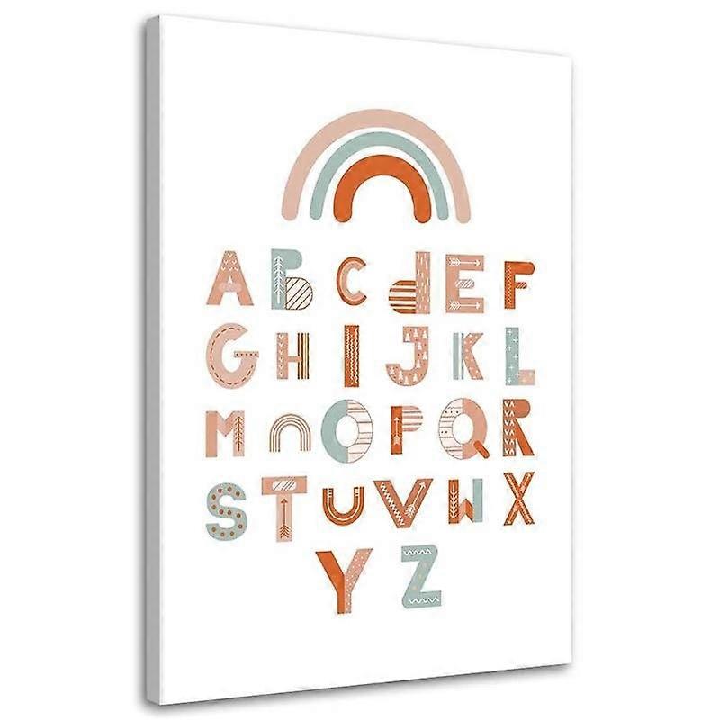 Impression sur toile, Alphabet - 70x100