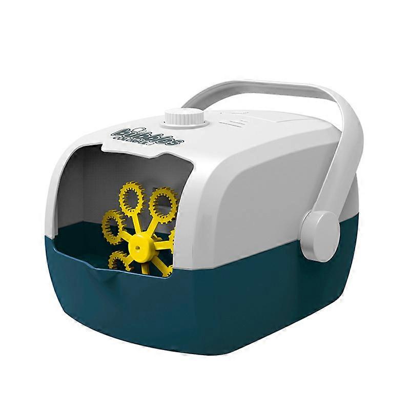 Placement Bubble Machine Case for Kids Portable USB Automatic Bubble Blower with Bubble Water Refill for Wedding Party