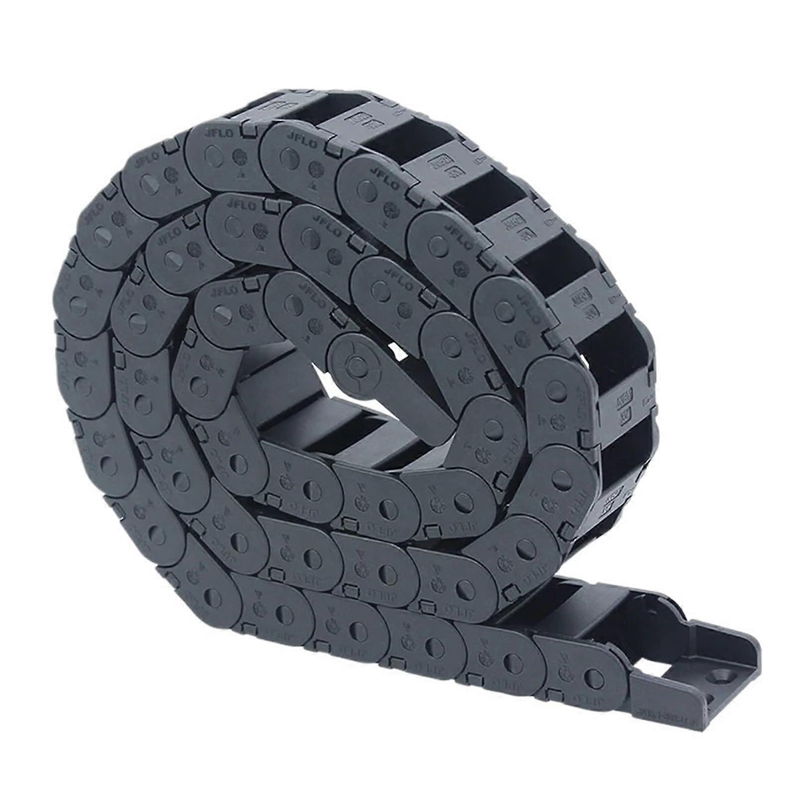 1 Meter Cable Drag Chain Bridge Type External Opening J15Q.1.W Series, 15x15-15x50 Sizes, 48mm Width