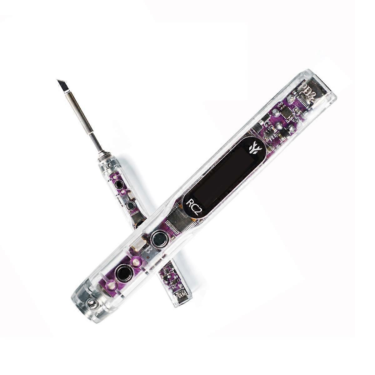 HGLRC RC2 Soldering Iron OLED HD Display Smart Constant Temperature Compatible with TS / T12 Soldering Lron Tips