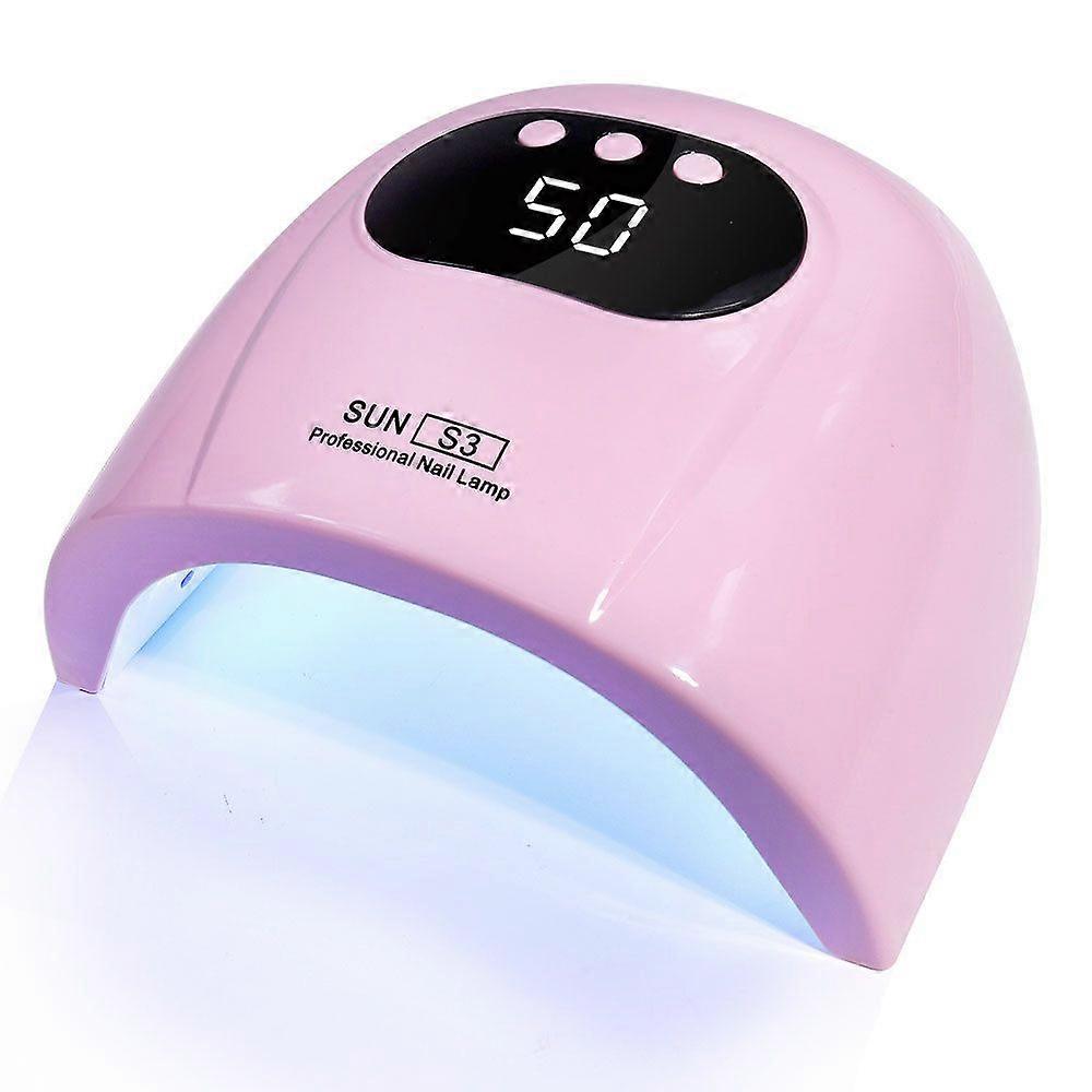 Sun S3 88W 2-in-1 UV LED Lamp For Drying Semi-Permanent Nail Polish And UV Gel pink