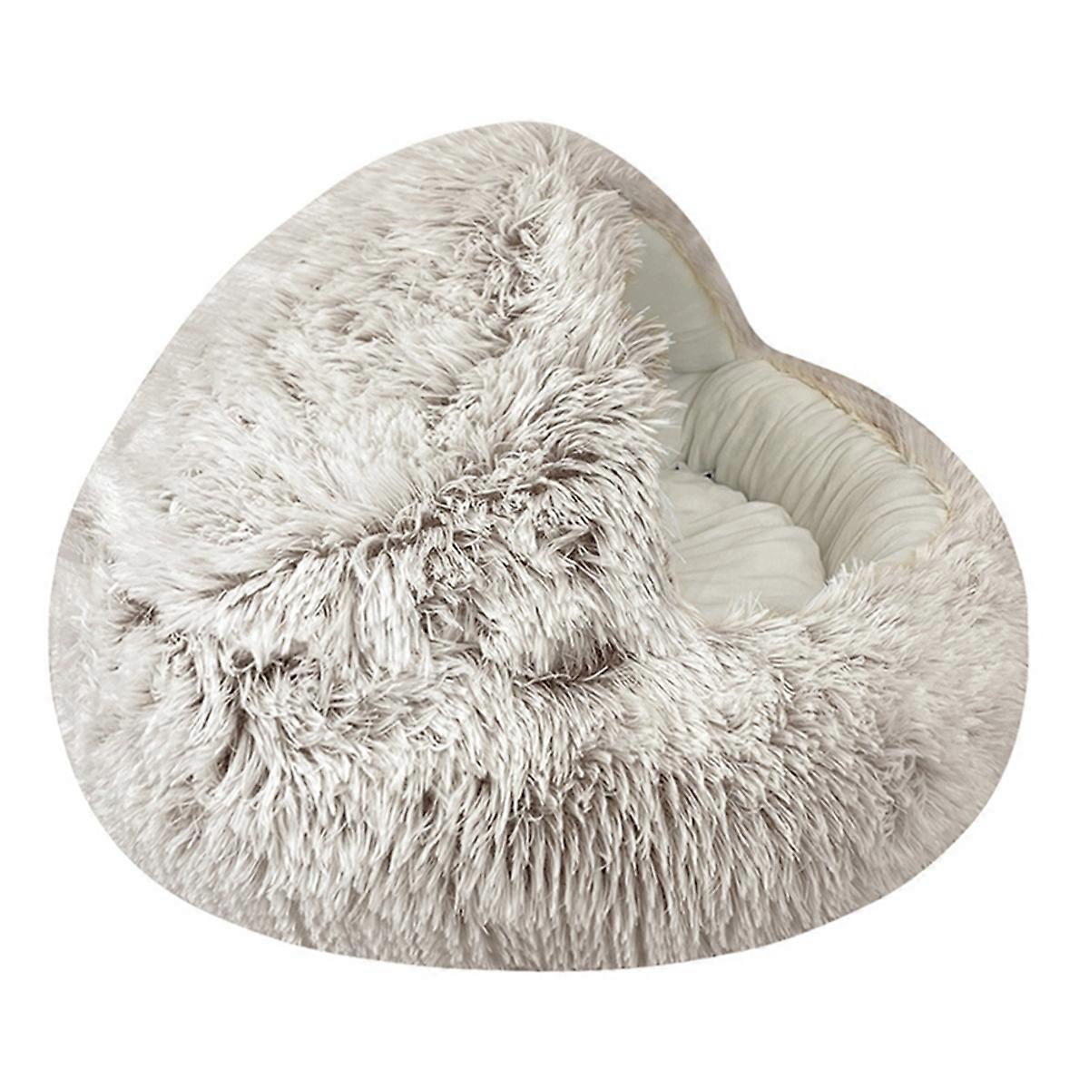 2 in 1 Warm Pet Sleep Bag Pet Nest Kennel for Small Pet, A Brown