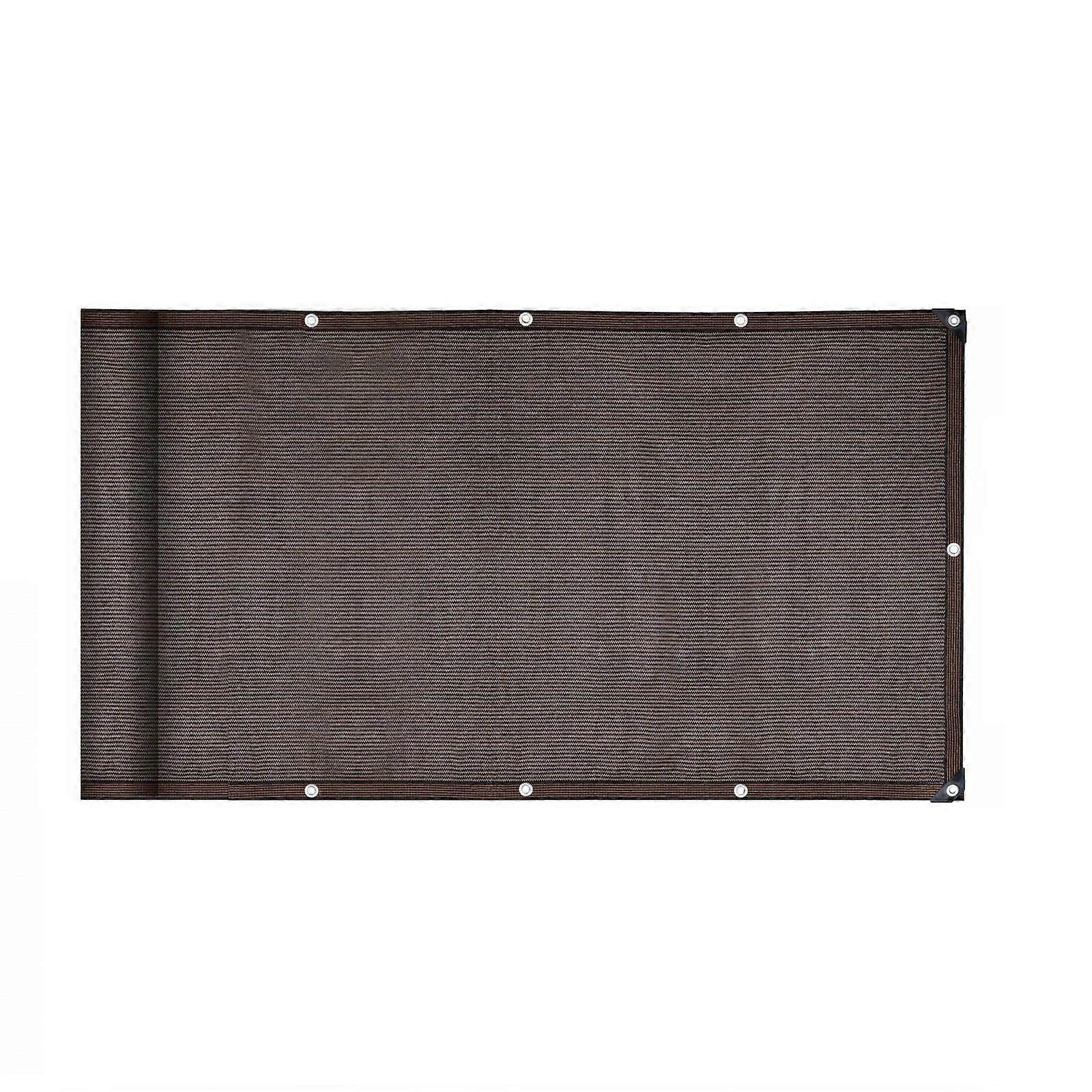 3'3" x 9'9" Brown HDPE Outdoor Panel Privacy Screen