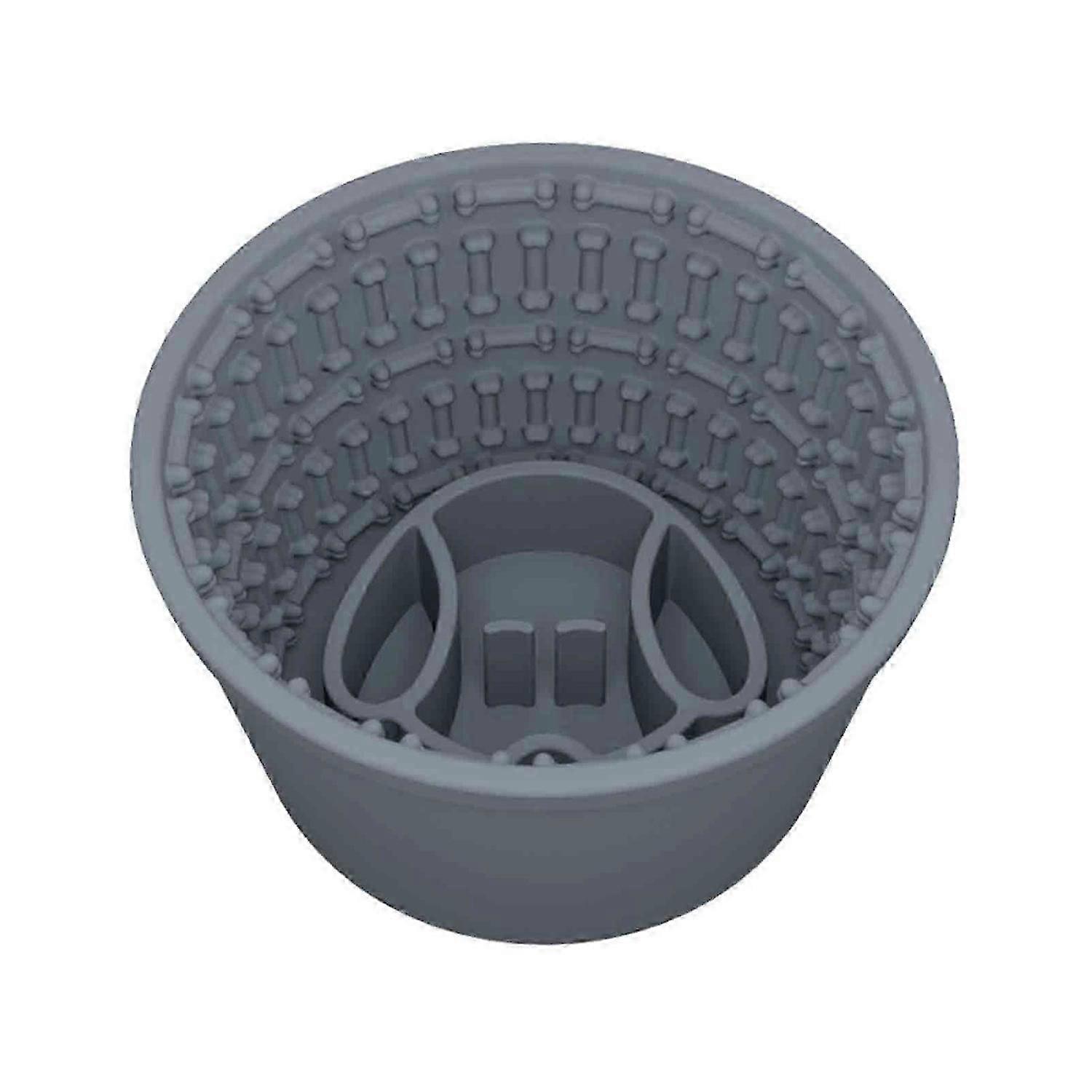 Dog Slow Feeder Lick Bowl Silicone Dog Licking Mat Treat Dispenser Anti-Choking Pet Slow Eating Bowl