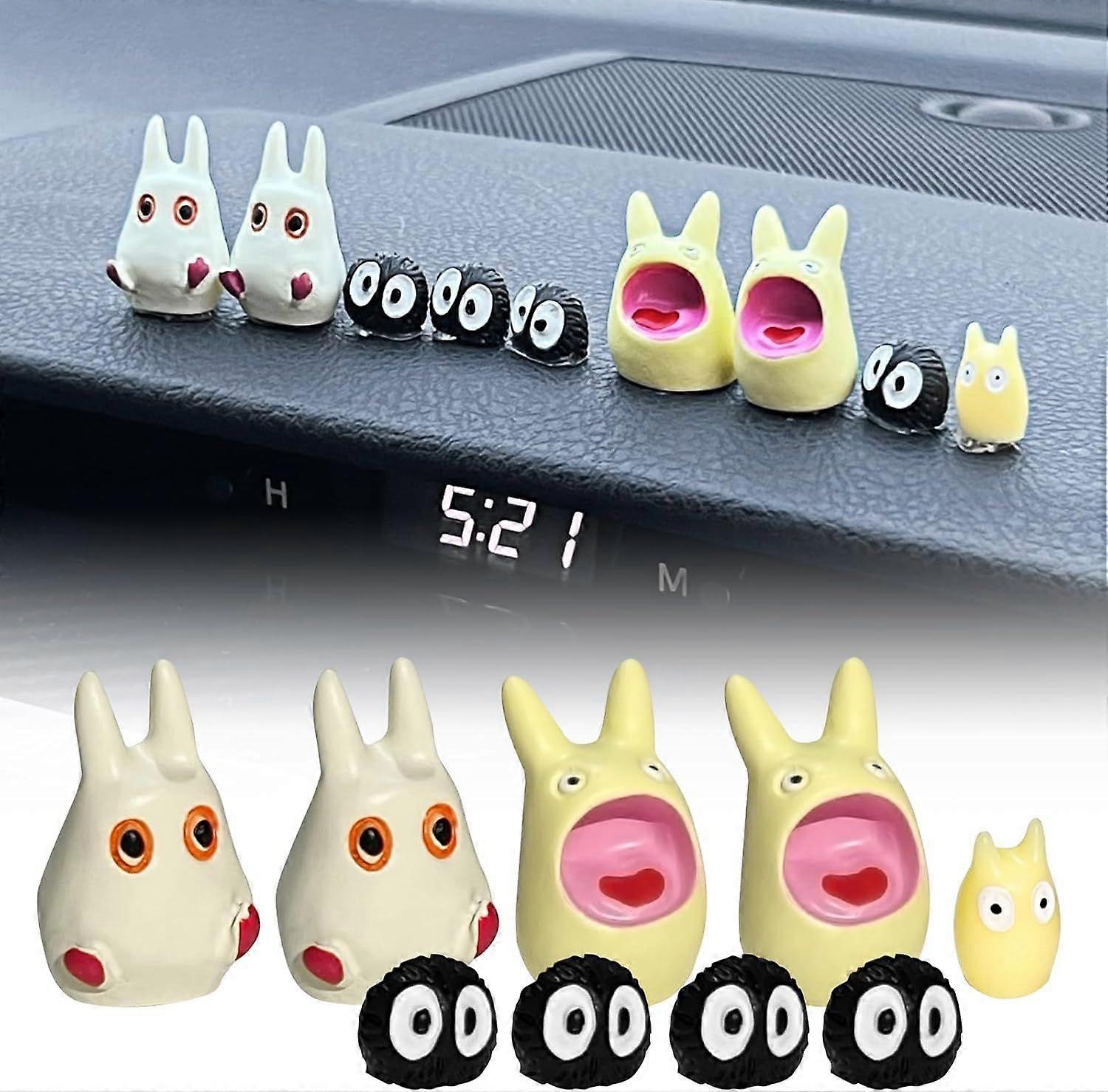 Cute Soot Sprites Car Interior Rearview Mirror Accessories SUV Decoration Vehicle Dashboard Ornament Funny Decors Sprite Decor Truck Universal Sedan O