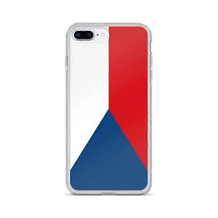 iPhone Case - Czech Flag - Flexible - Multicolor - Full Protection - Compatible with iPhone 8 Plus