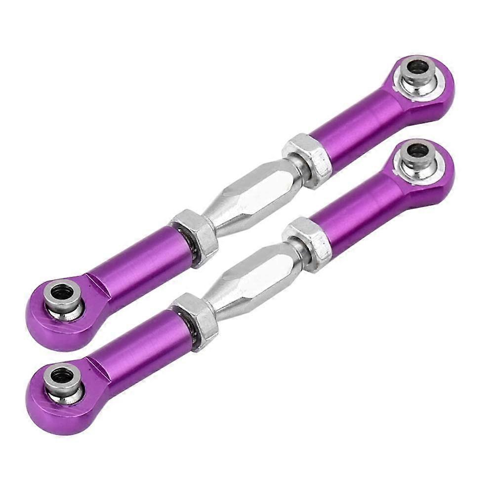 CNC Aluminium Alloy Steering Rod Upgrade for 94111 94188 RC Car Servo Linkage Replacement Purple