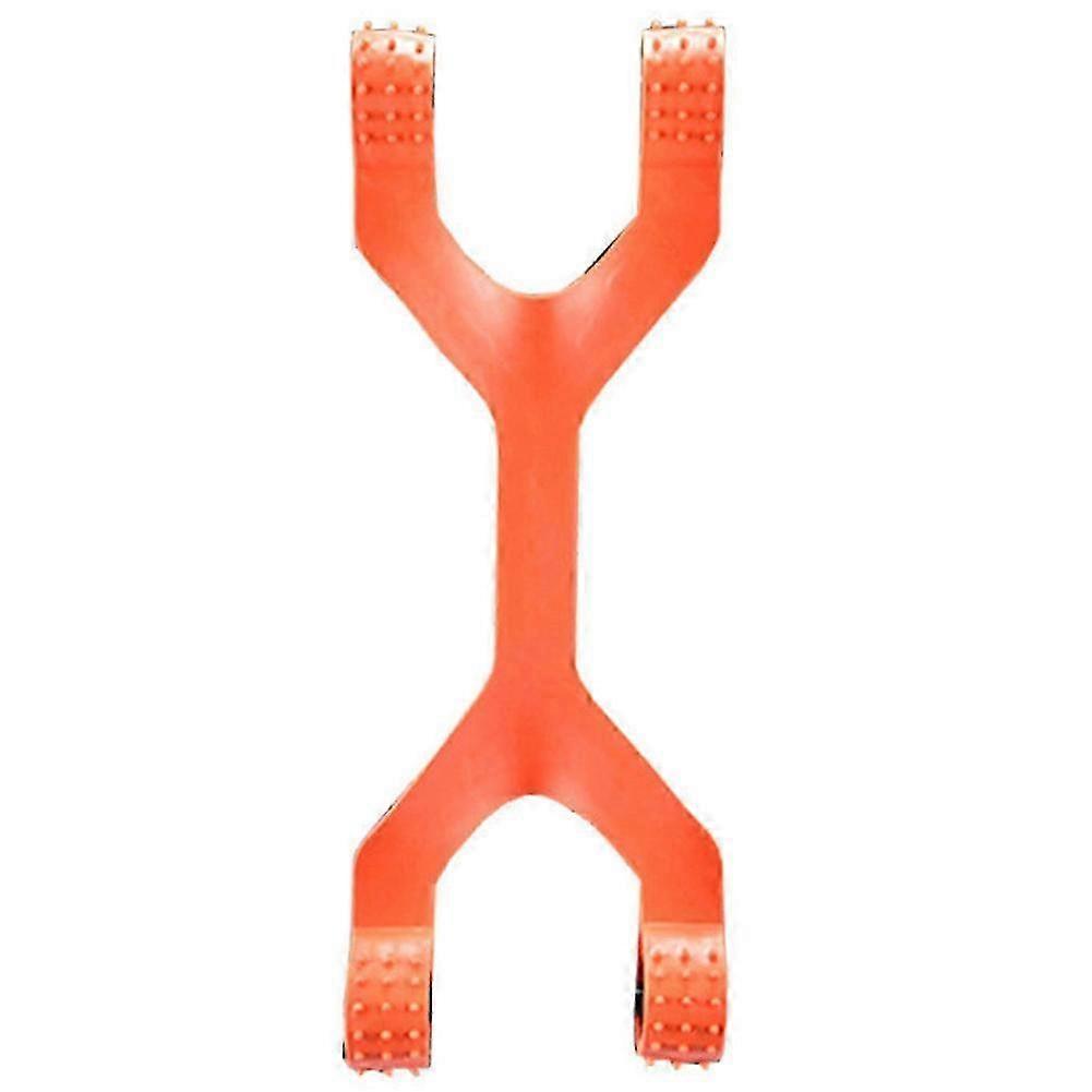 Skateboarding Jumping Bar Beginners Professional Board Double Warping Four Wheel Skateboard Springboard Assistant,Orange