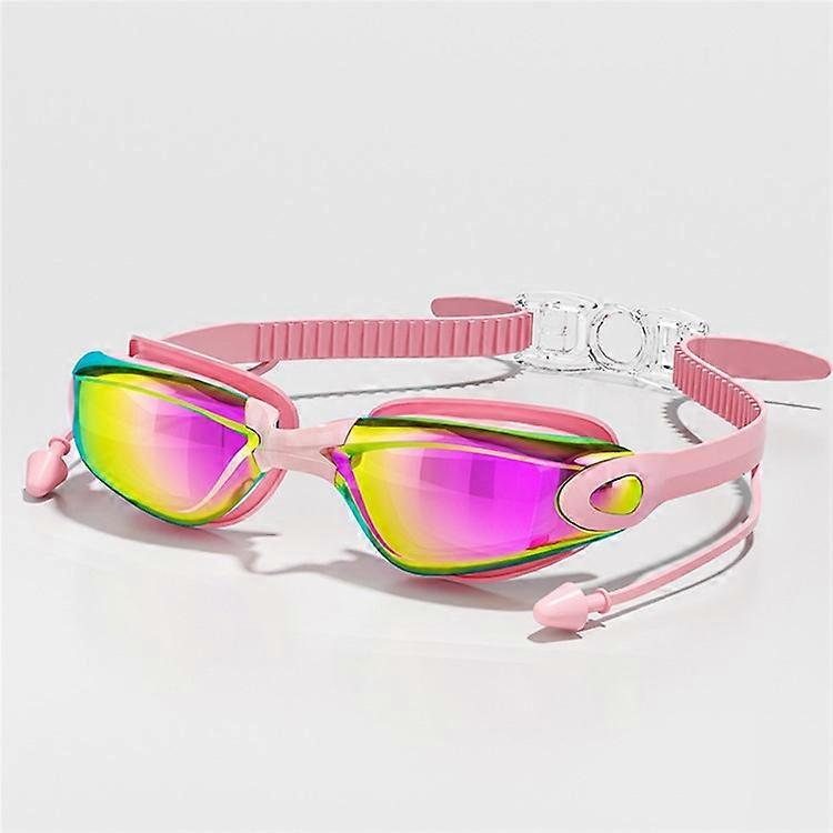 615 Adult Swimming Goggles with S / L Nose Bridge Anti Fog High Definition Swim Glasses for Men Women