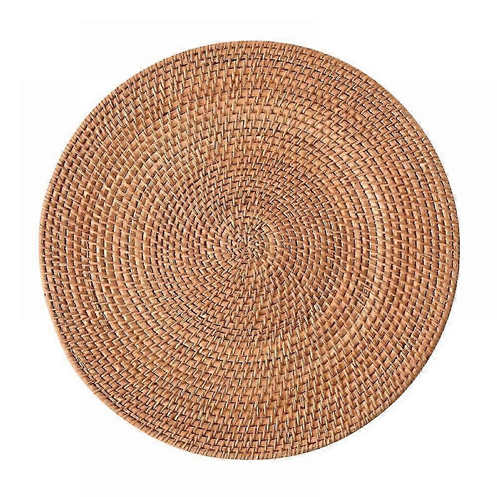 Hand-Woven Rattan Coaster for Insulating Casseroles, Cups, and Bowls - Ideal Table Mat for Tea Time