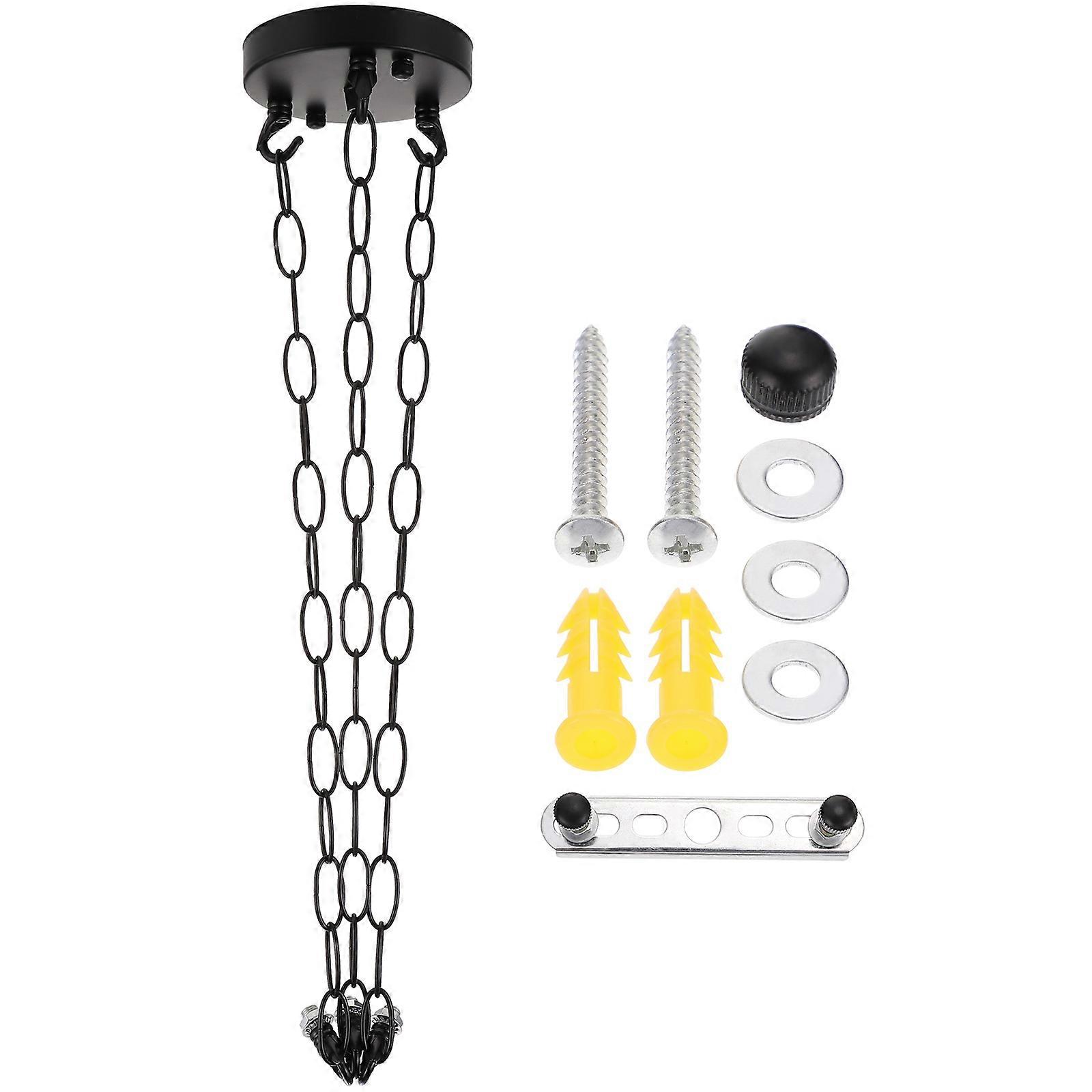 Hanging Chandelier Light Assembly, Durable Canopy Plate with Sturdy Chain for Decoration