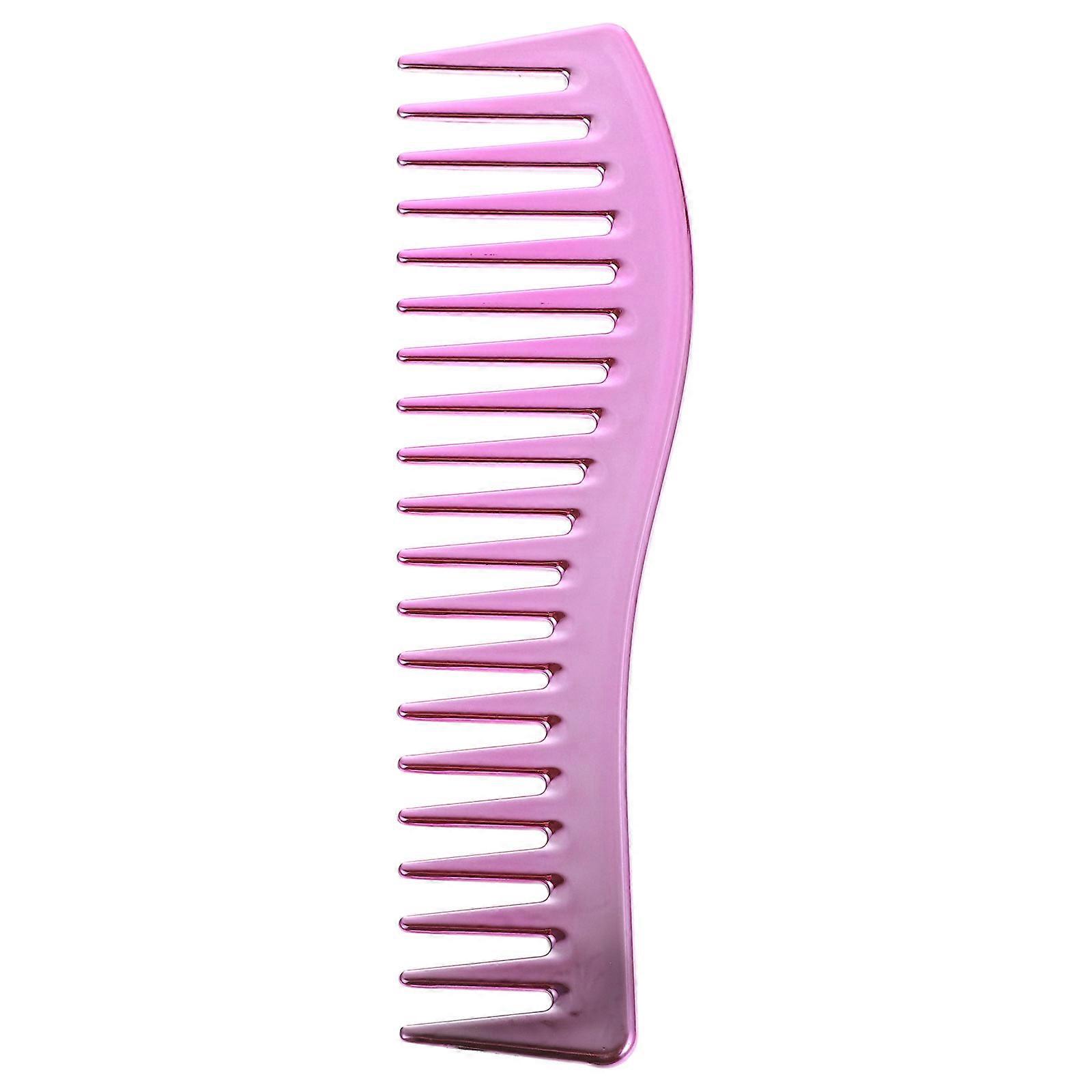 Wide Tooth Hair Comb for Men Portable Lightweight Design, Electric Plating Finish for Styling, Beard Grooming, and Care