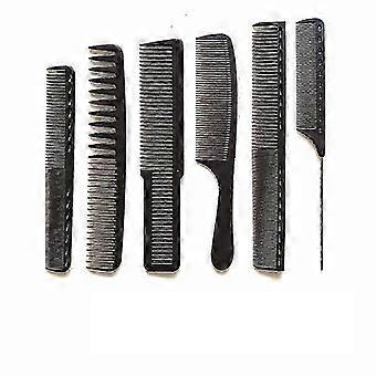 6-piece hair salon special hair cutting comb, high temperature resistant pointed tail comb, hair cutting comb suit, men's hair comb, oil comb
