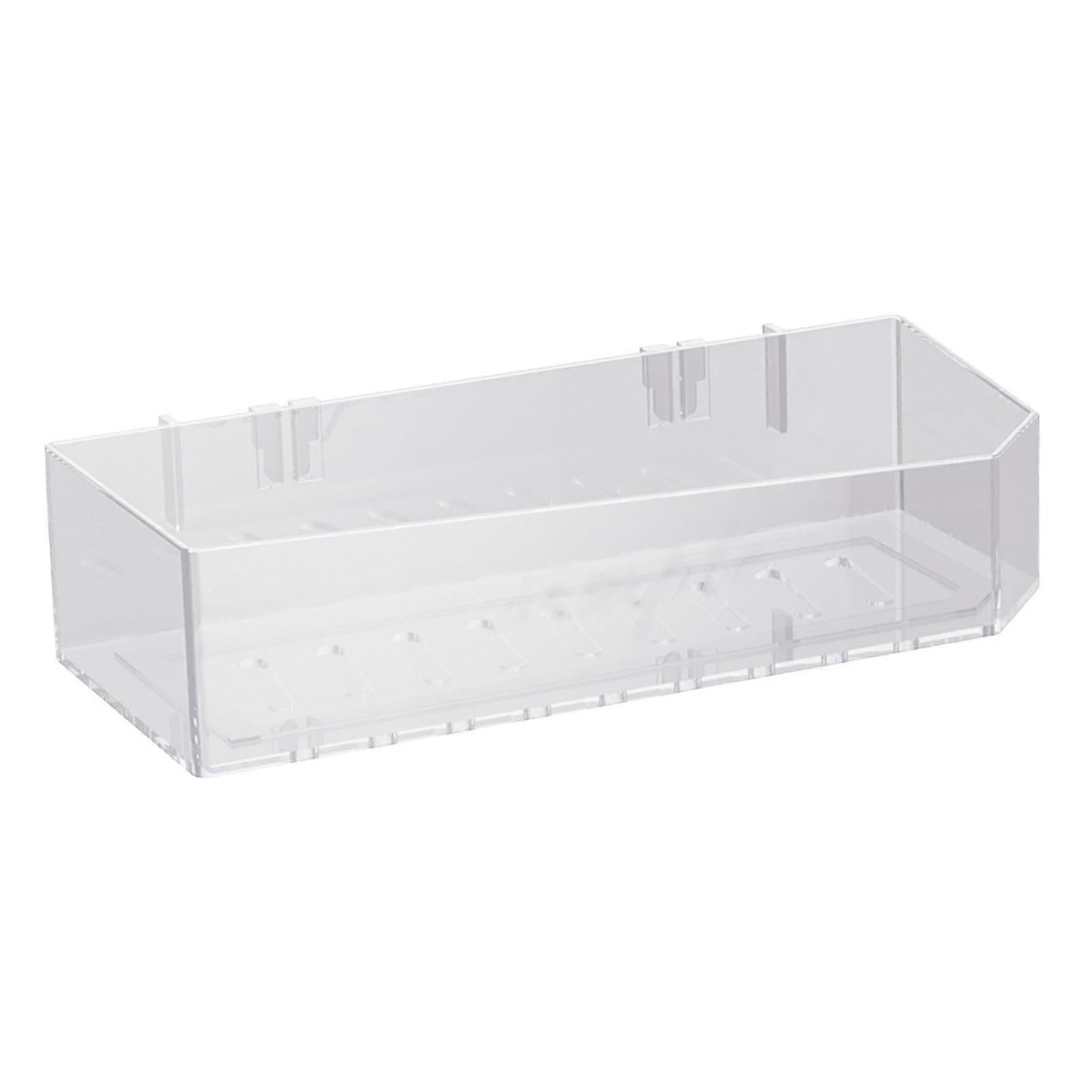 Plastic Shower Shelf 257g White Wall Mounted Traceless Caddy