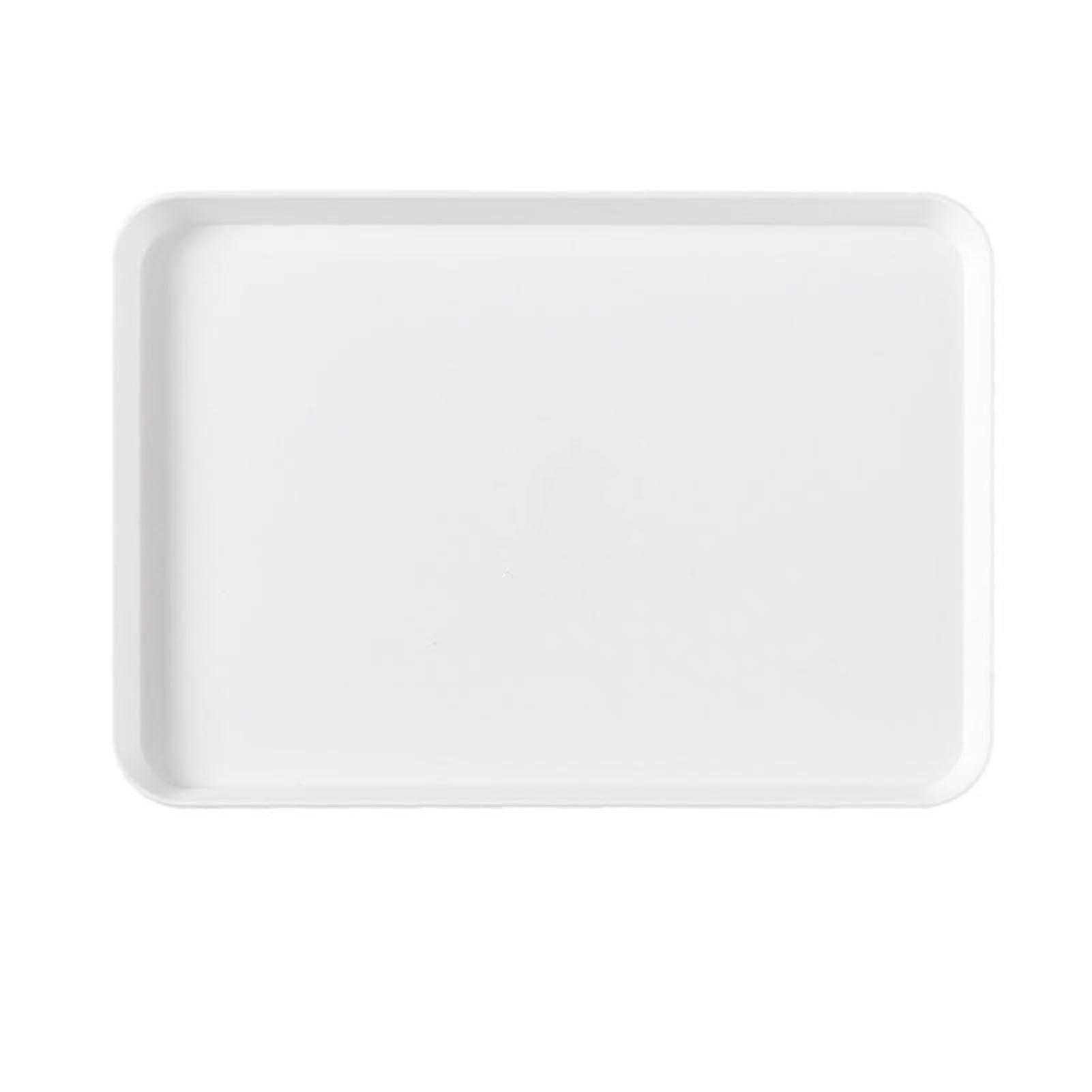Rectangular Serving Plates, PP Material, Nordic Minimalist Style, Appetizer Platters, Multi-Size, Easy to Clean, White