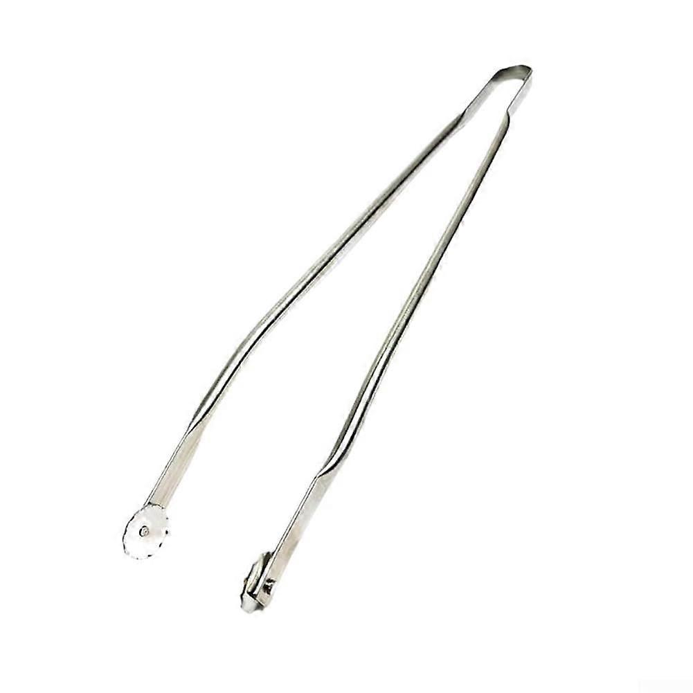 Grill tongs, stainless steel, long handle, multifunctional (40 cm)