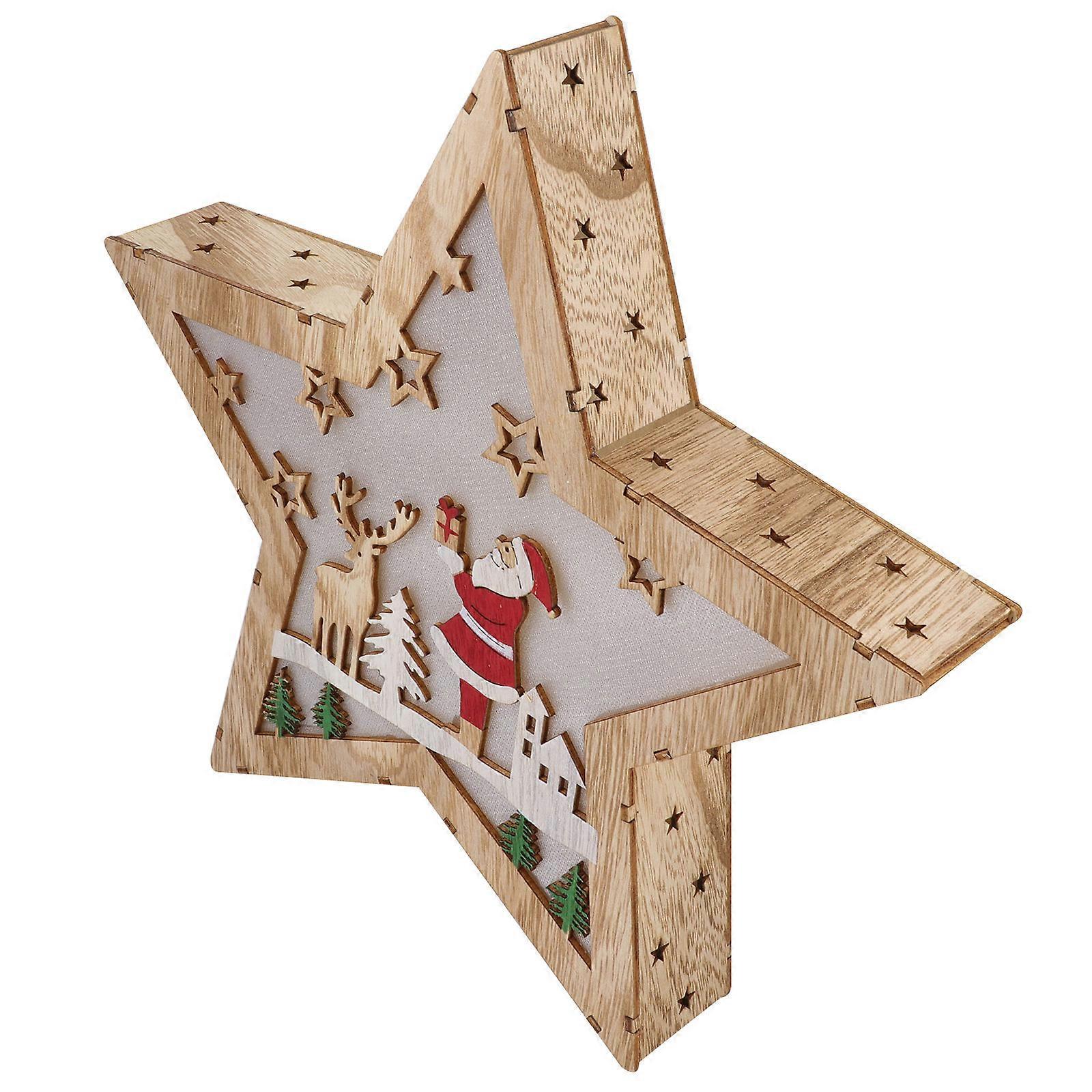 Here's a refined and appealing product description for your **Christmas Wooden Star Light Ornament**:
π **Christmas Wooden Star Light Ornament β