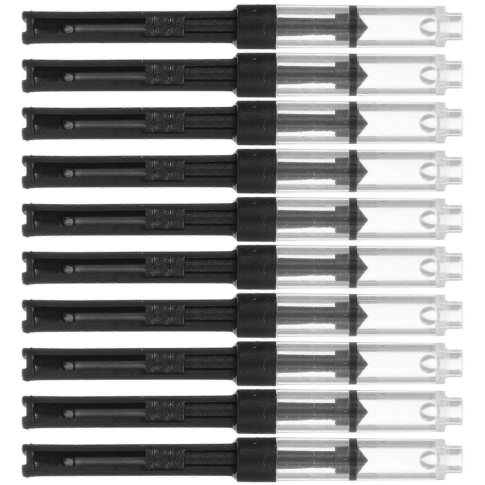 Ink Absorption Fountain Pen Accessories For School Use Assorted Color Plastic Reusable 10Pcs