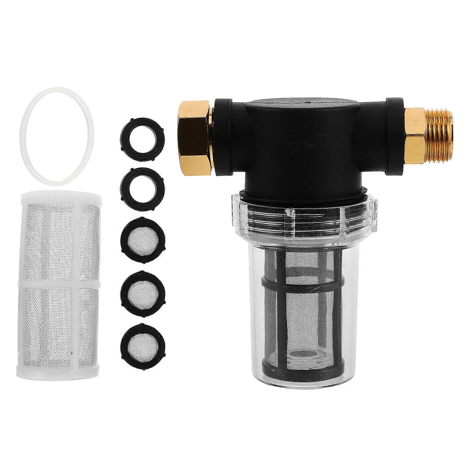 8pcs Quick Connect Garden Hose Filter Adapter for Car Wash Machines, Durable American Thread, Efficient Water Filtration for Clean Use