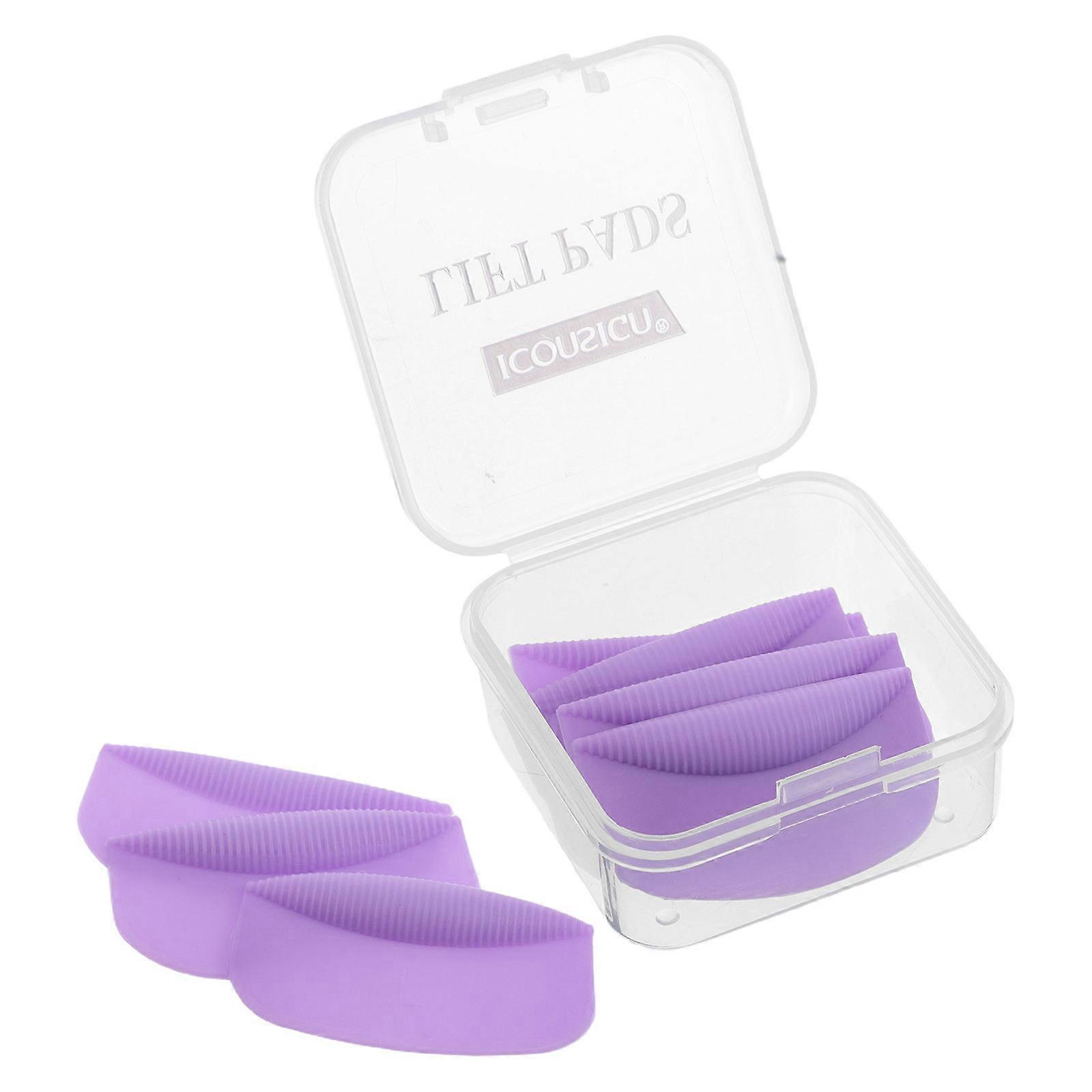 Reusable Gel Eye Patches Eyelash Perm Pads Home Use Purple 3.70X1.90X0.60CM Reusability 5Pairs