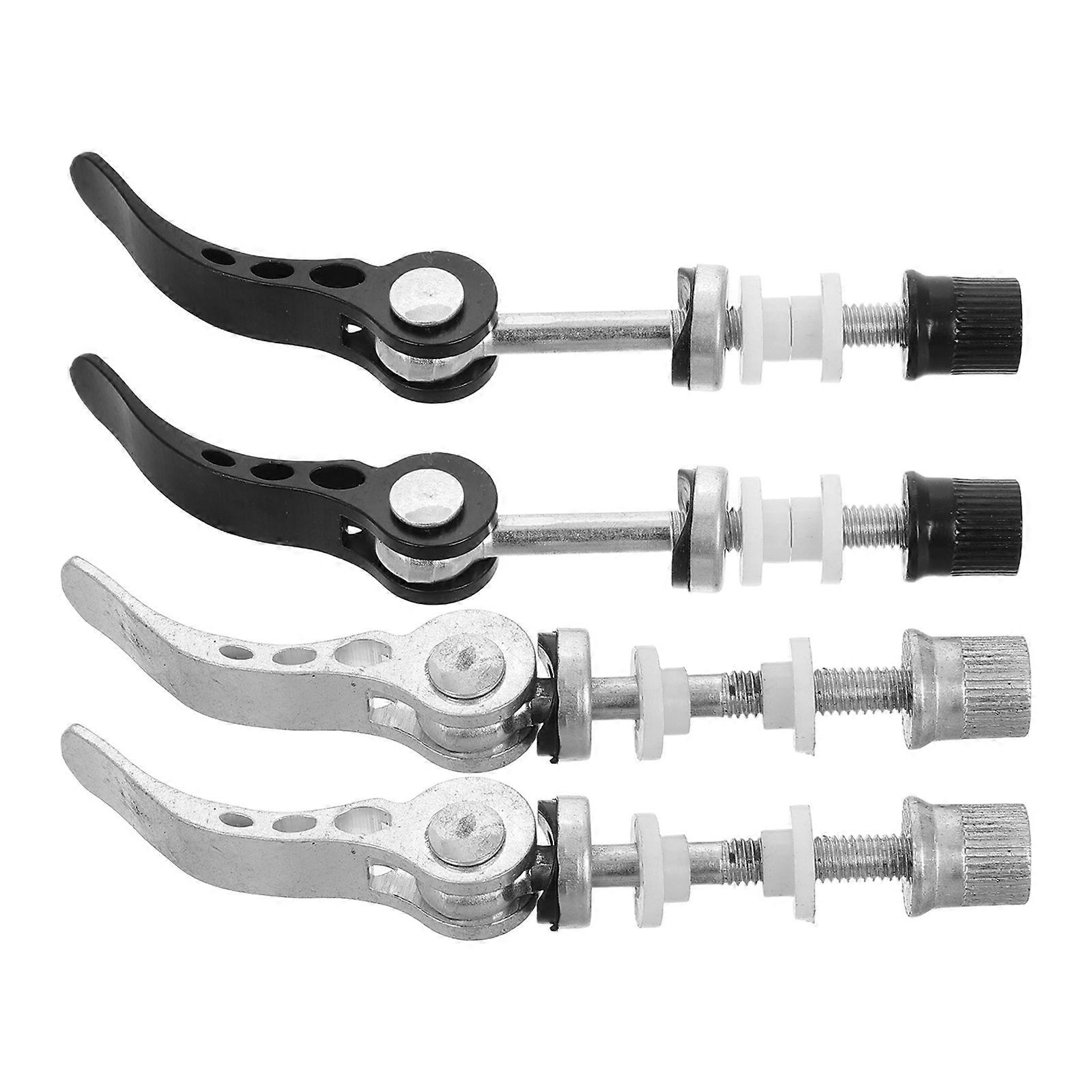 4pcs Aluminum Alloy Bicycle Seat Post Clamp Quick Release for Mountain & Road Bikes – Durable, Secure Locking Design