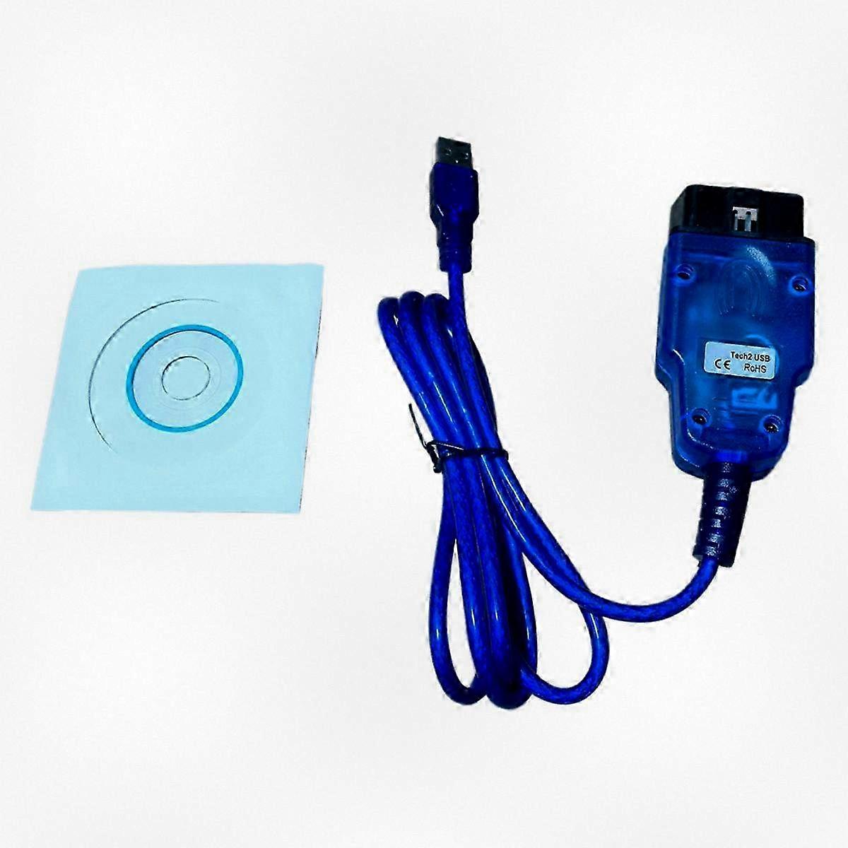 Tech2 USB Diagnostic Cable with FTDI FT232 Chip for Opel, OBD2 OBD Scanner Interface, Car Diagnostic Tool Compatible with Tech2 USB