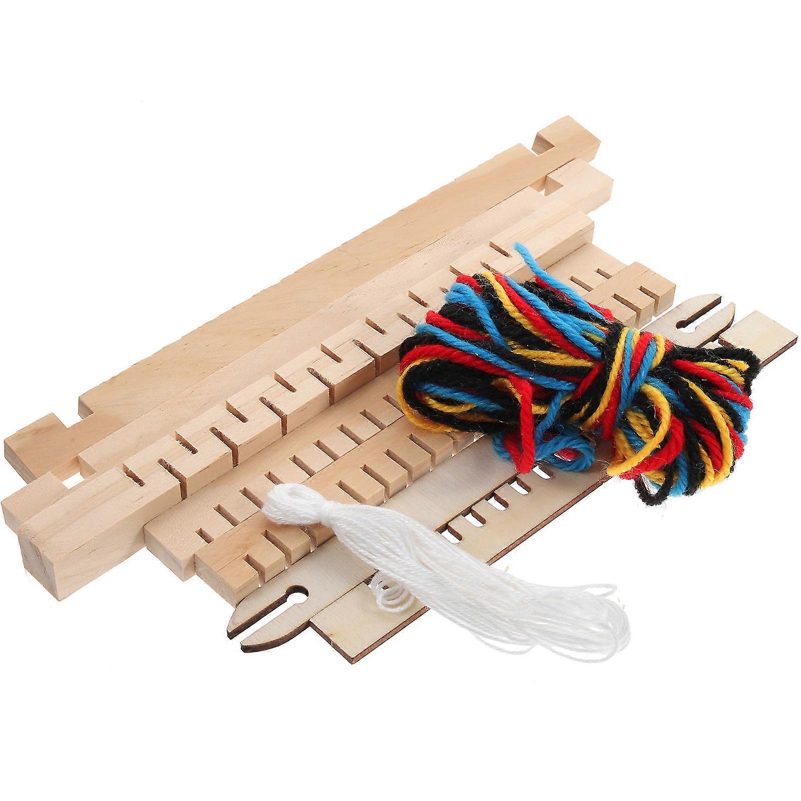 DIY Weaving Loom Toy Wooden Intellectual Toy for School Activity 1 Set