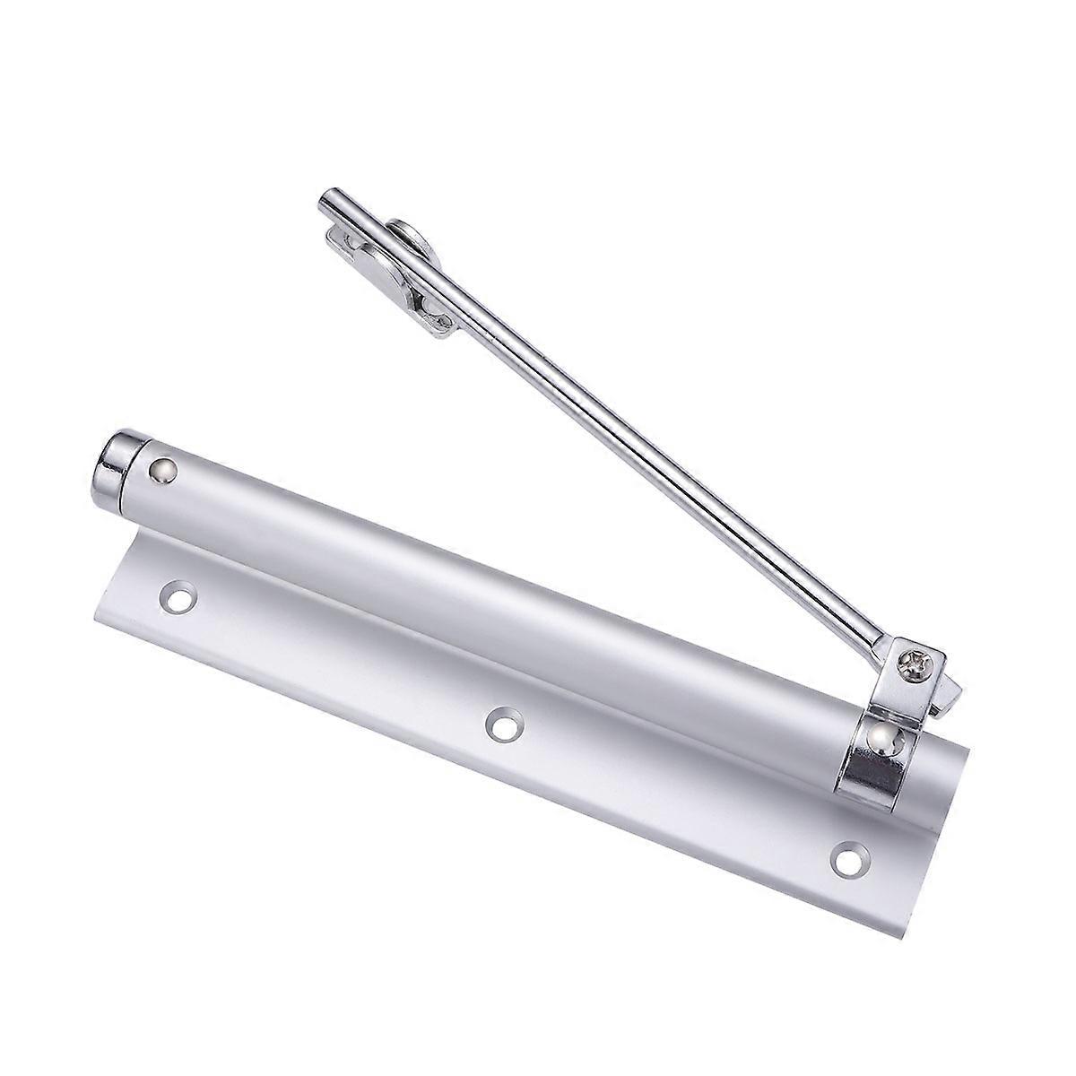 Hidden Door Hinge Automatic Door Closer Spring Rectangular Aluminum Alloy For Diy Projects 1Pack