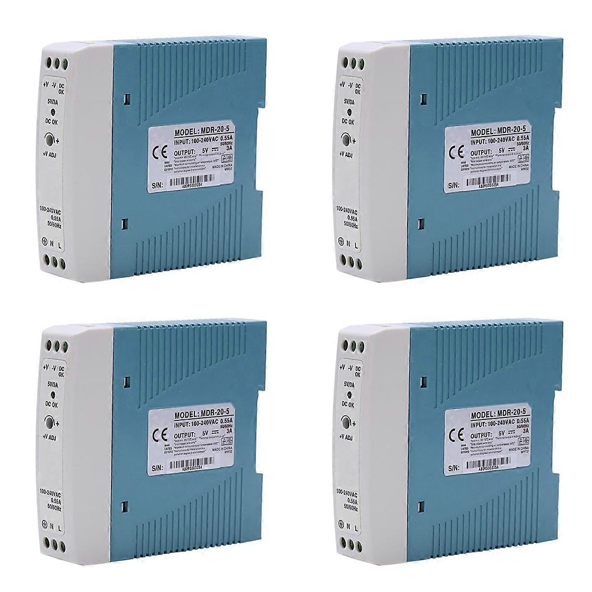 MDR-20 5V 20W Din Rail power supply ac-dc driver voltage regulator