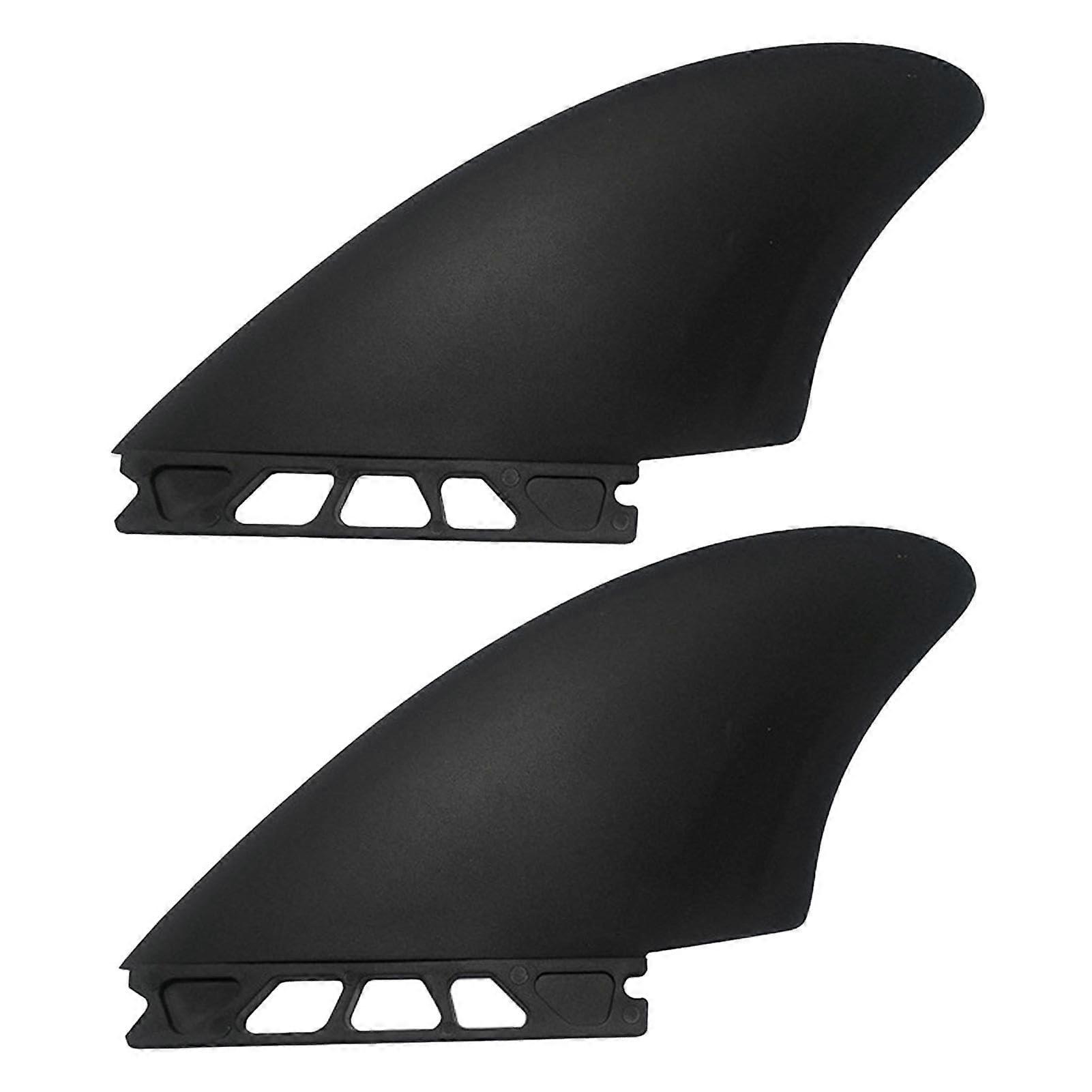 Paddleboard Fins Set of 2, PVC Longboard Surfboard Fins, Compact Paddleboard Accessories for Surfing