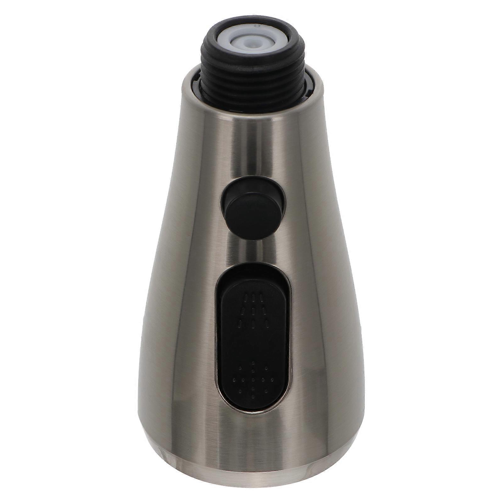Sink Sprayer Kitchen Tap Universal Spout Spray Attachment Replaceable 3 Spray Settings Silver 9.4X4.8cm 1Set
