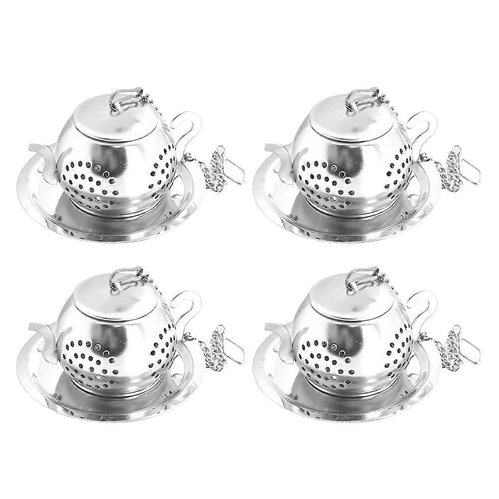 Filtro da tè in rete in acciaio inossidabile Loose Tea Match 5,5x5,5 cm argento 4