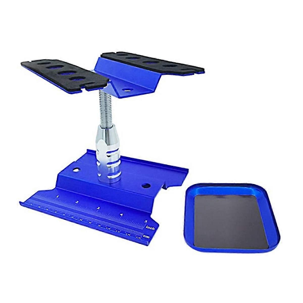 RC Car Work Stand Repair Workstation 360 Degree Rotation Lift Lowerw/Screw Tray for 1/10 1/8 -4 SCX10 D90