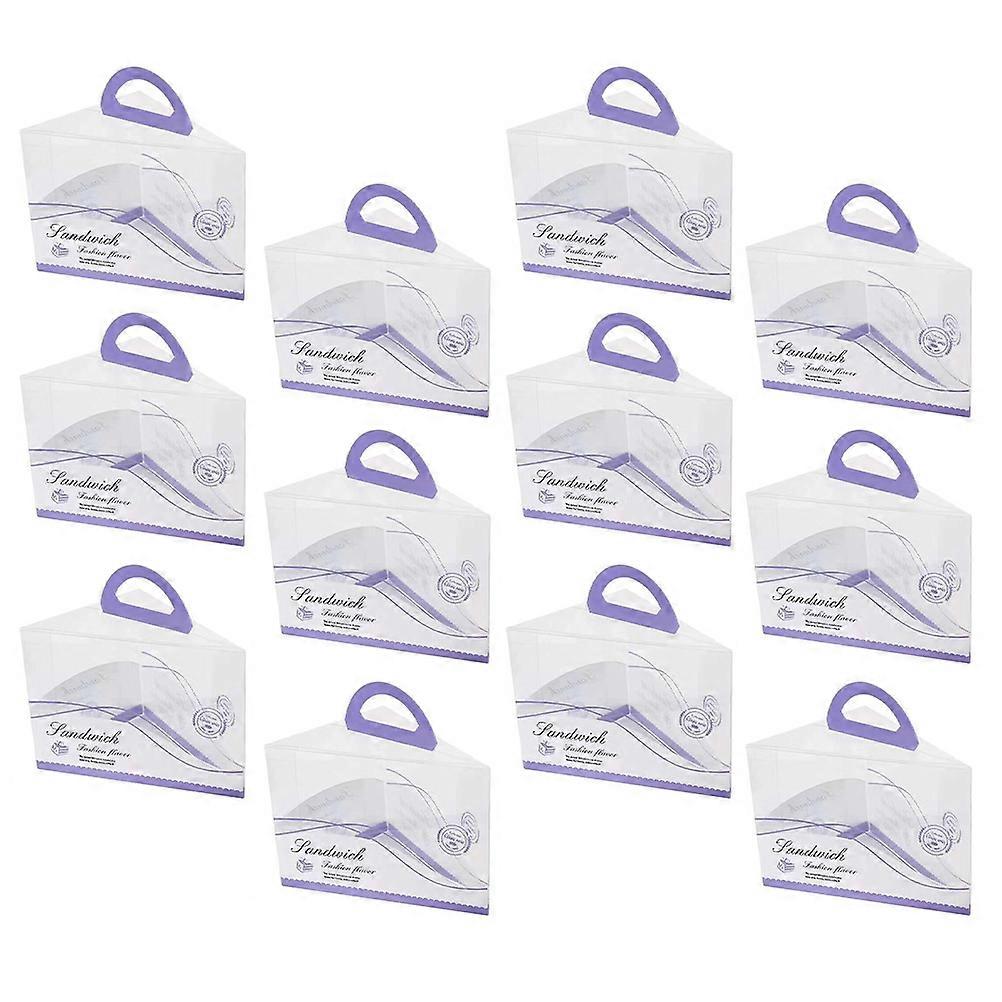 Cake Safe Transport Box Dessert Packing Box For Weddings Square Base Hygienic 12Pcs