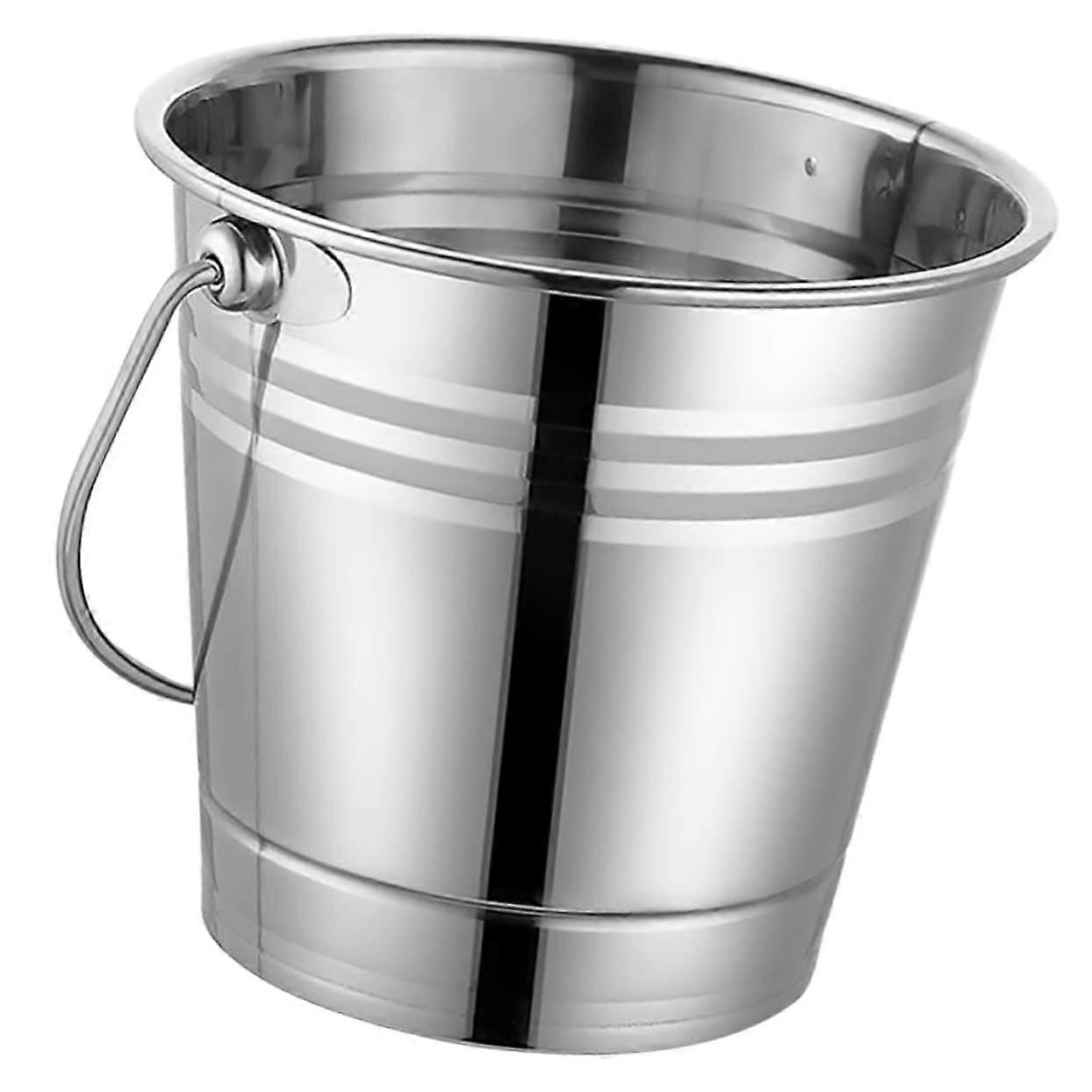 1piece ice cube container from ice bucket with handle, stainless steel for wine and beer, for parties and events, multifunctional.